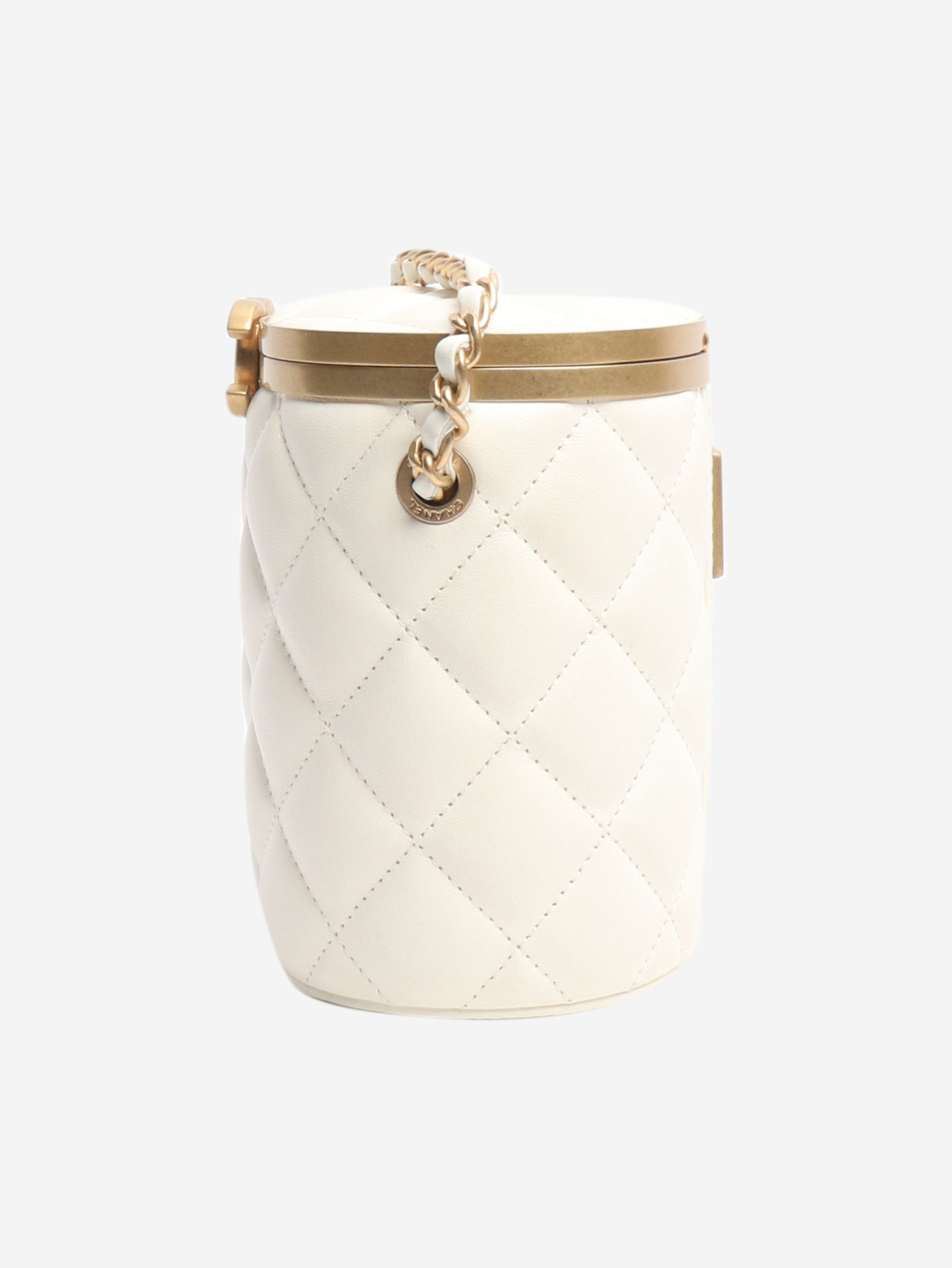 Chanel Cream quilted Crown Box crossbody bag Size ONE SIZE - 4 Thumbnail