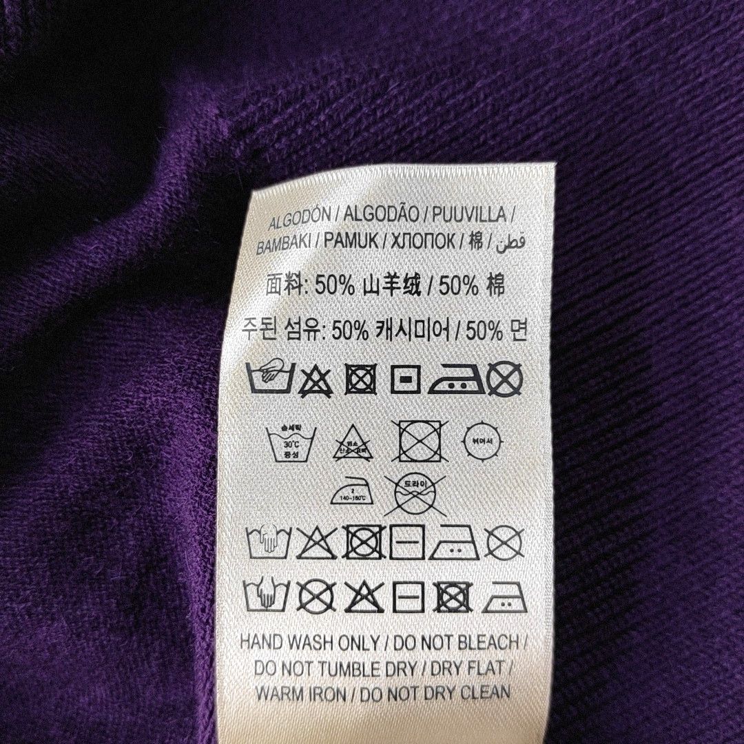 Burberry Burberry Purple Cashmere Blend Sweater XXL Size US XXL / EU 58 / 5 - 5 Thumbnail