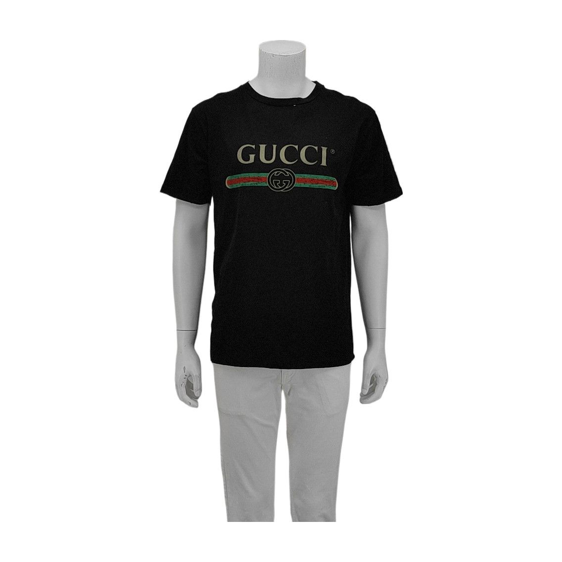 Gucci Gucci Logo Print Cotton T-Shirt Size S Size US S / EU 44-46 / 1 - 2 Thumbnail