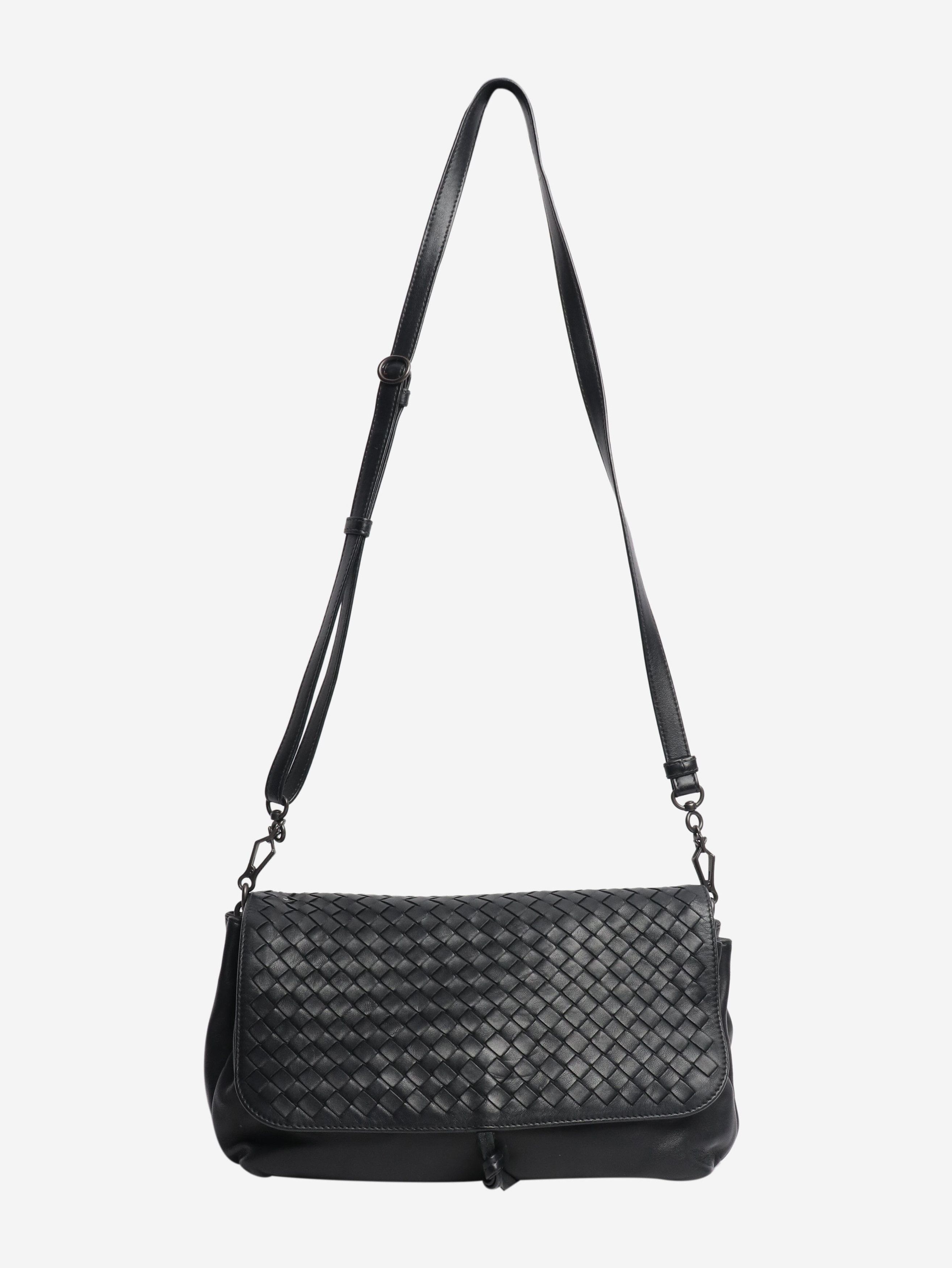 Bottega Veneta Black Intrecciato Messenger bag Size ONE SIZE - 2 Thumbnail