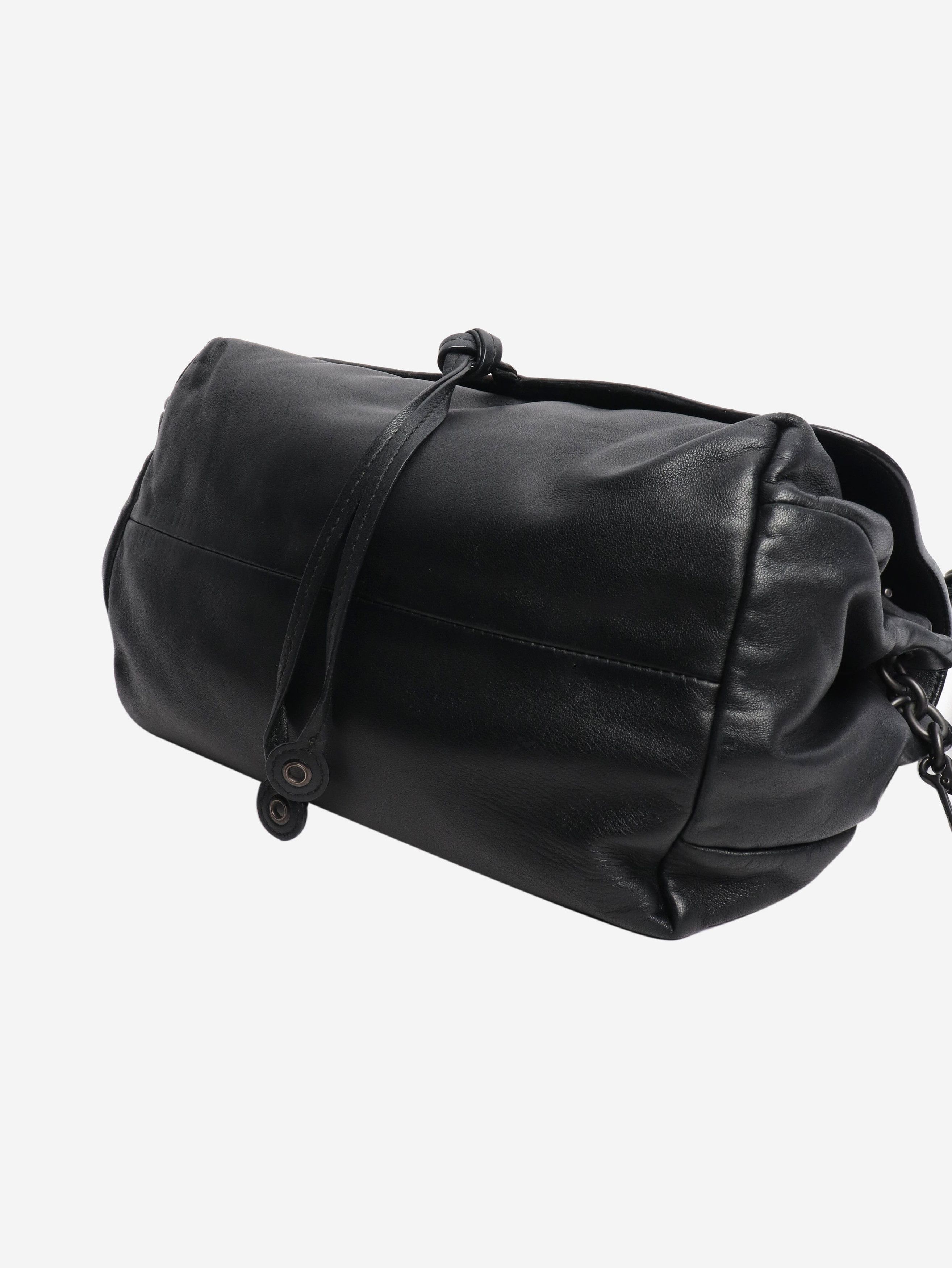 Bottega Veneta Black Intrecciato Messenger bag Size ONE SIZE - 4 Thumbnail
