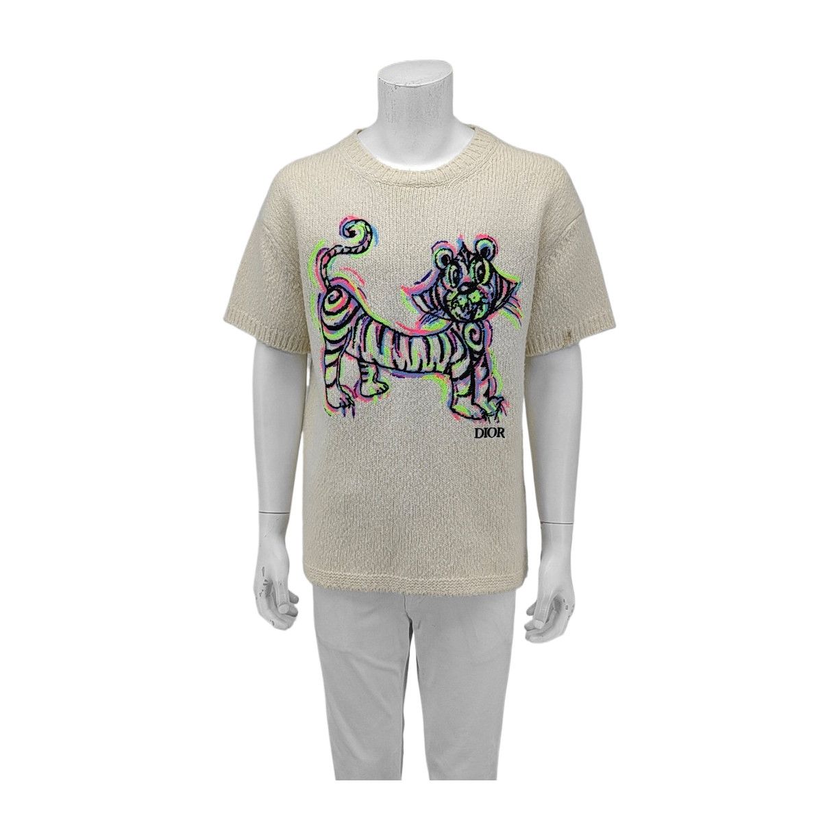 Dior Dior Homme Tiger Graphic Knit Sweater M Size US M / EU 48-50 / 2 - 2 Thumbnail