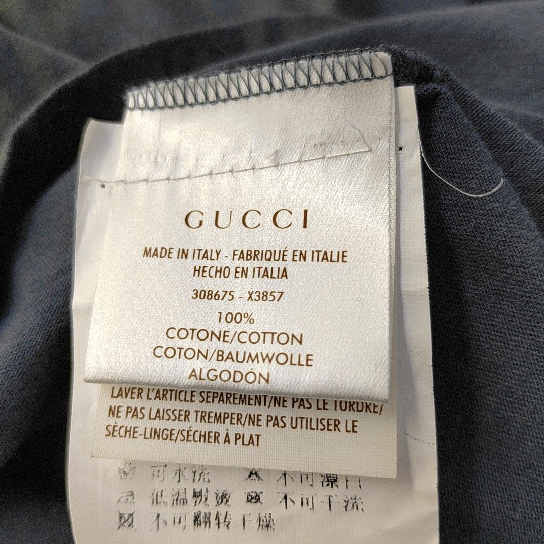 Gucci Gucci Patterned Cotton T-Shirt Size M Size US M / EU 48-50 / 2 - 4 Thumbnail