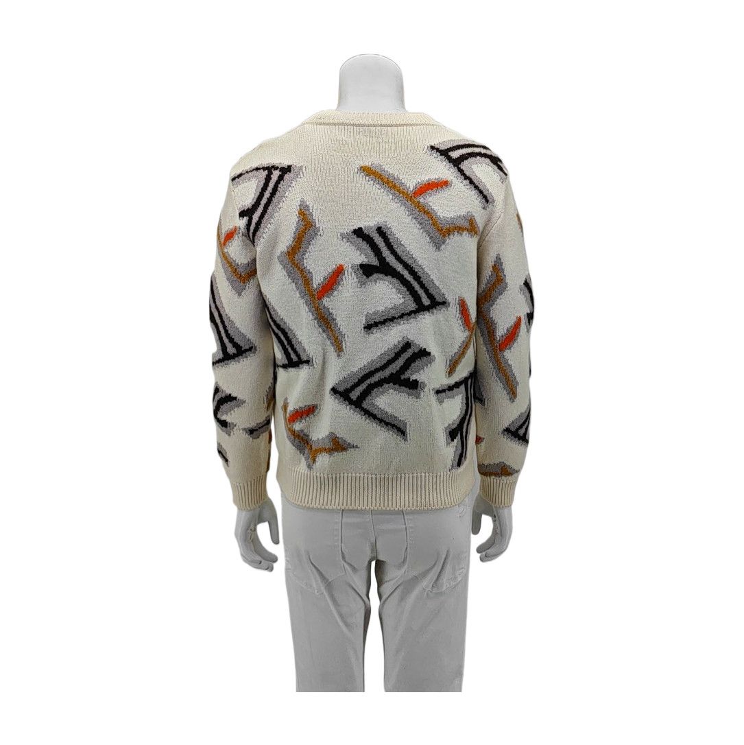 Fendi Fendi Graphic Pattern Wool Crewneck Sweater L Size US L / EU 52-54 / 3 - 3 Thumbnail