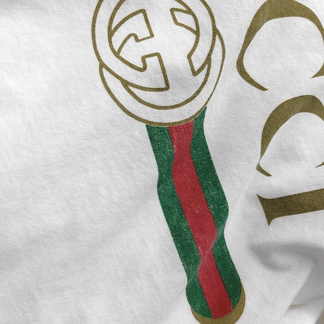 Gucci Gucci Web Logo Floral Embroidery T-Shirt Size S Size US S / EU 44-46 / 1 - 8 Thumbnail