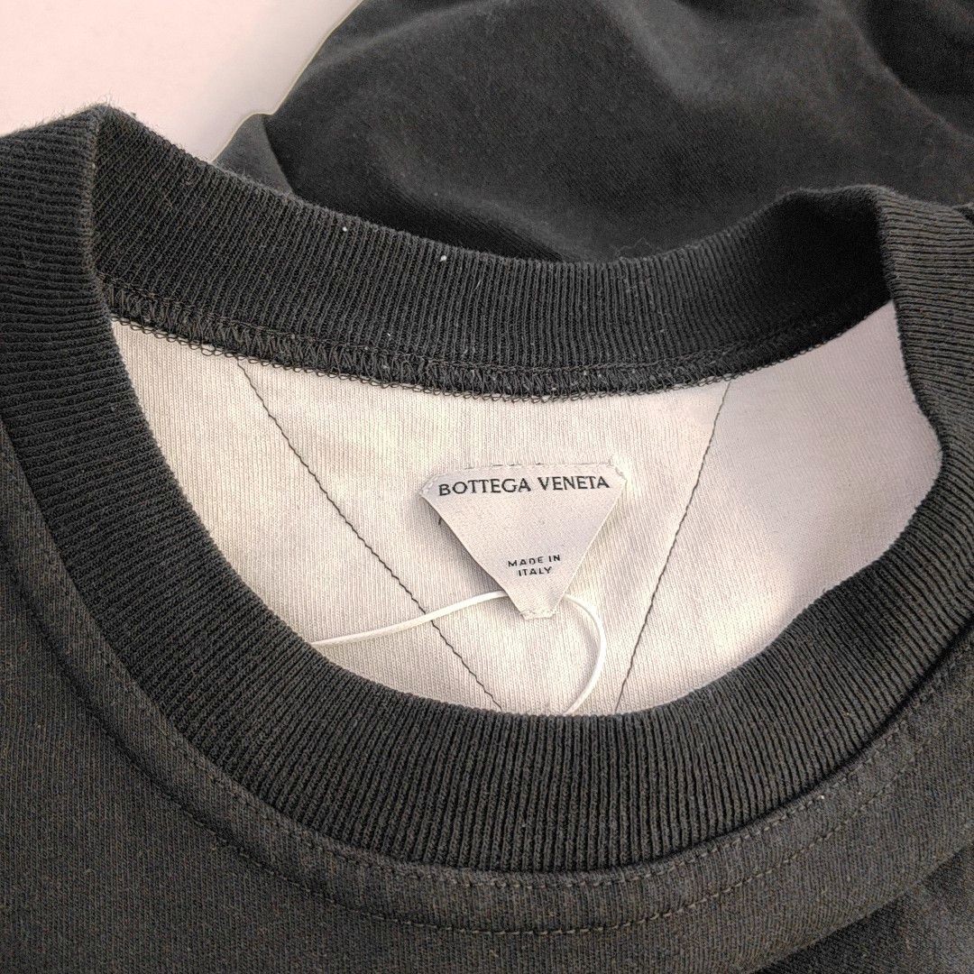 Bottega Veneta Bottega Veneta Black Cotton T-Shirt Size XL Size US XL / EU 56 / 4 - 6 Thumbnail