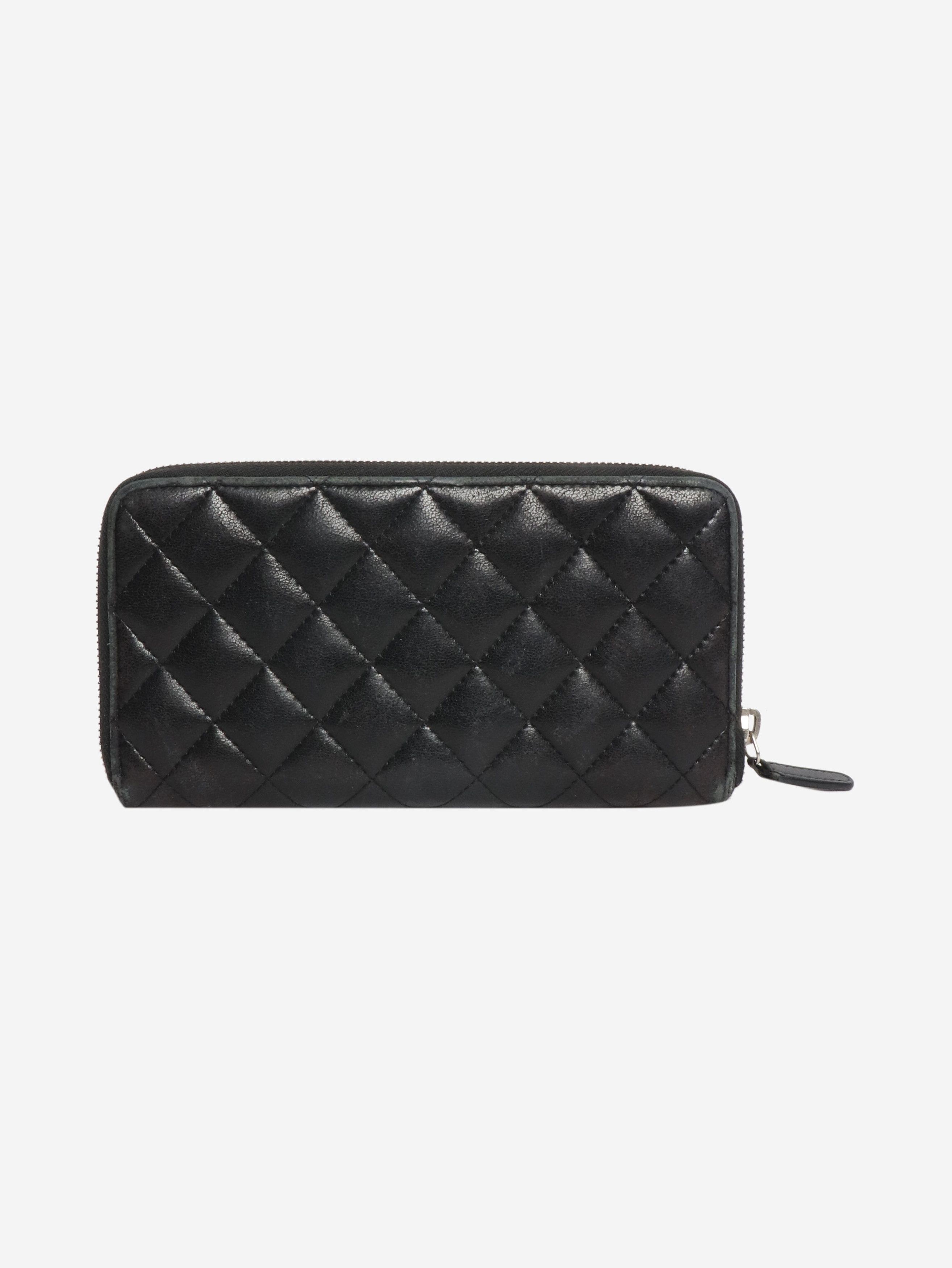 Other Black long quilted zip wallet Size ONE SIZE - 2 Thumbnail