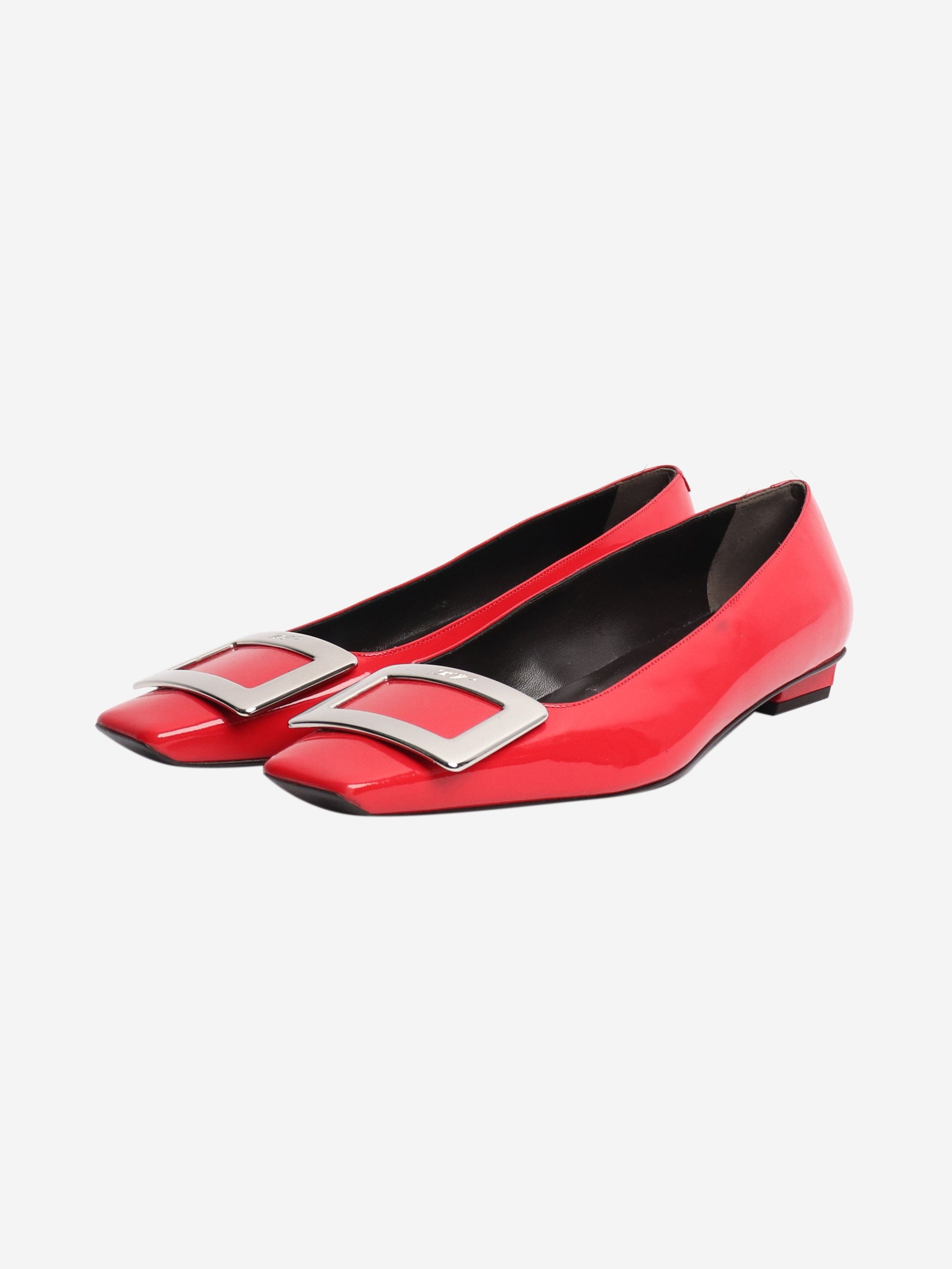 Roger Vivier Pink buckle patent ballet flats - UK 4 Size US 6.5 / IT 36.5 - 2 Thumbnail