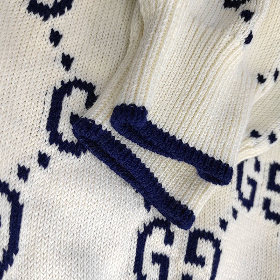 Gucci Gucci GG Logo Cotton Knit Sweater XS Size US XS / EU 42 / 0 - 8 Thumbnail