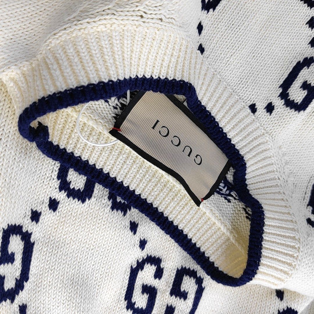 Gucci Gucci GG Logo Cotton Knit Sweater XS Size US XS / EU 42 / 0 - 6 Thumbnail