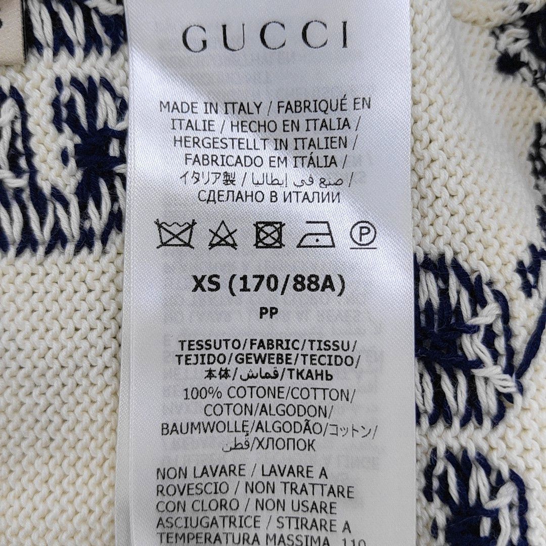 Gucci Gucci GG Logo Cotton Knit Sweater XS Size US XS / EU 42 / 0 - 5 Thumbnail