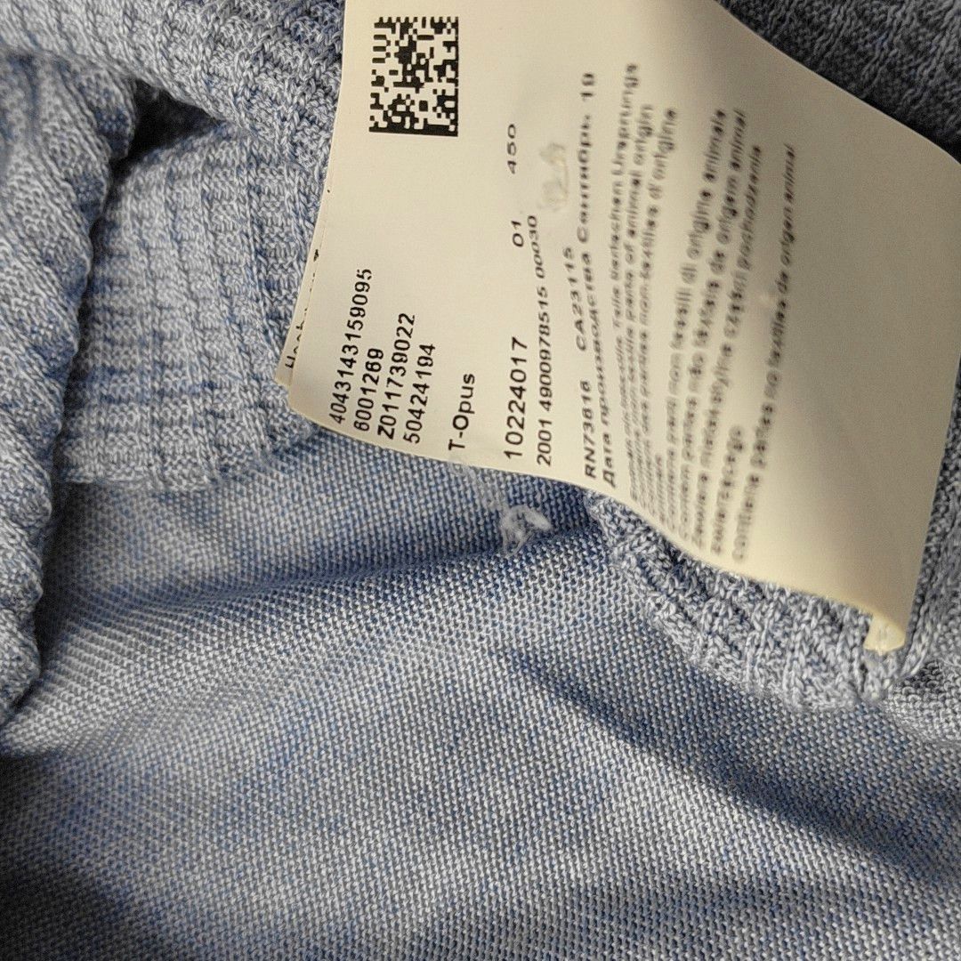 Hugo Boss Hugo Boss Blue Silk Long Sleeve Polo Sweater Size L Size US L / EU 52-54 / 3 - 8 Thumbnail