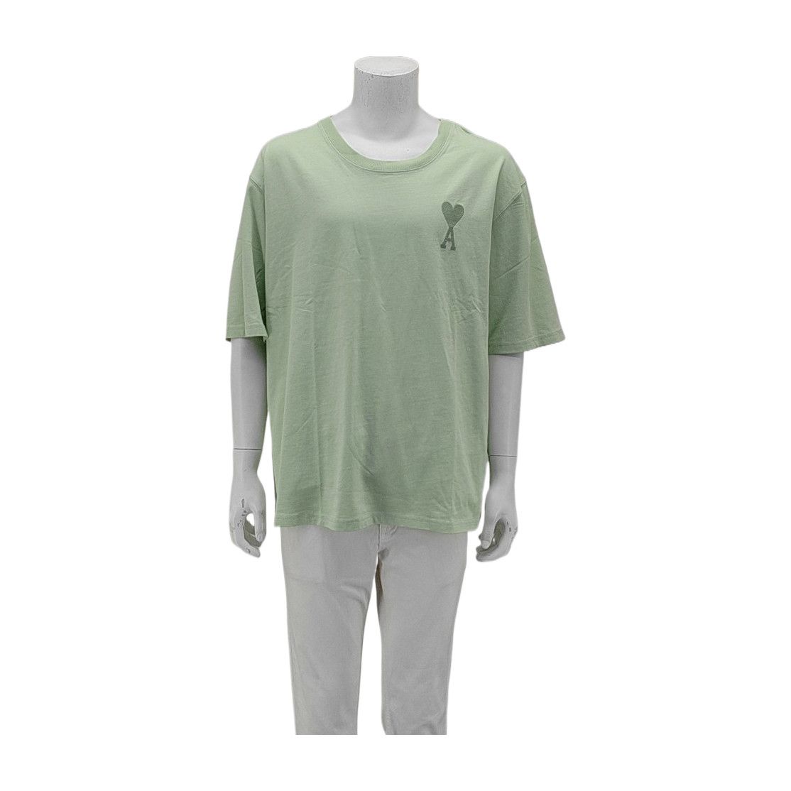 AMI AMI Green Logo Cotton T-Shirt XXL Size US XXL / EU 58 / 5 - 2 Thumbnail