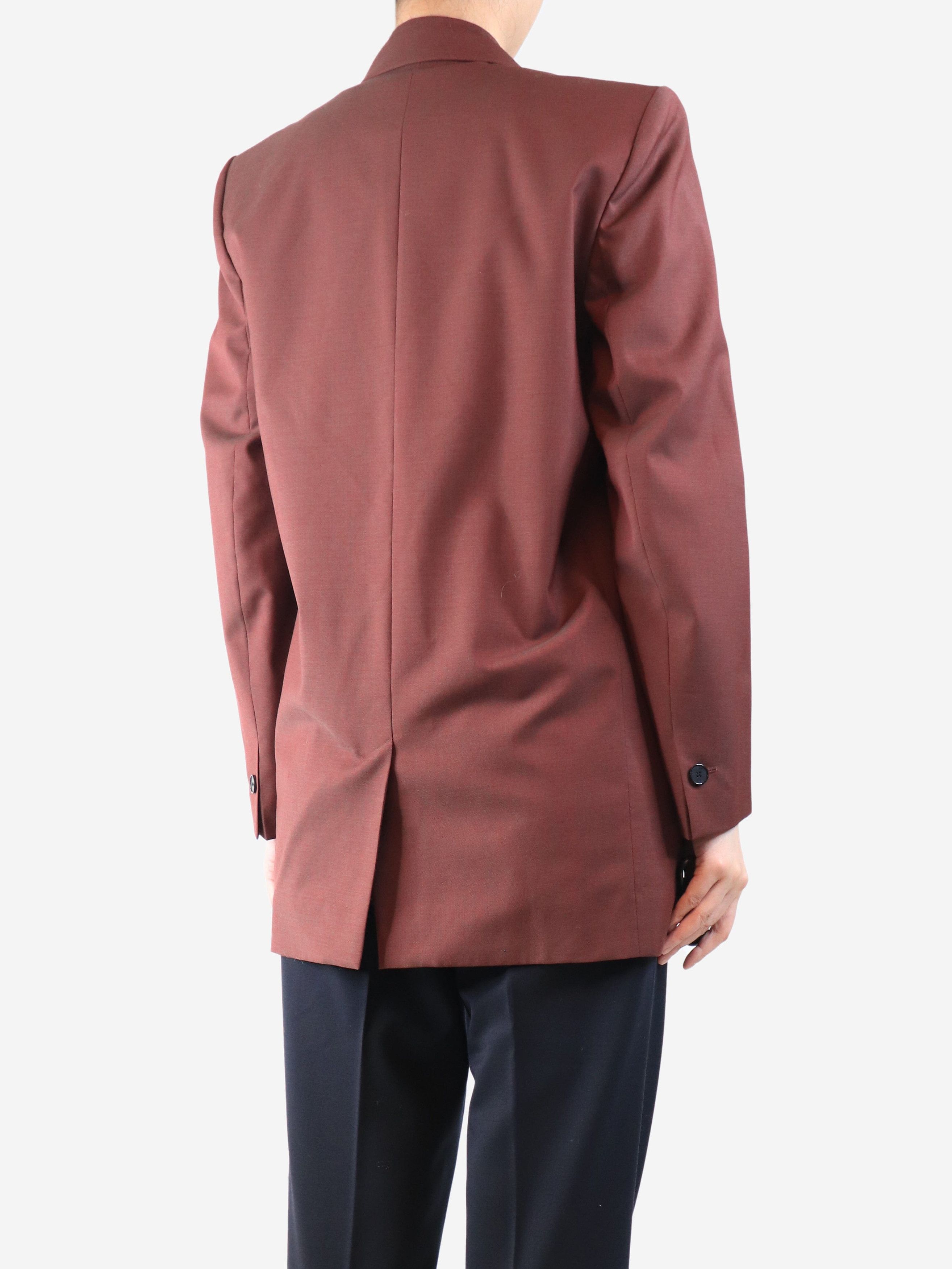 Other Dark rust single-breasted blazer - UK 8 Size S / US 4 / IT 40 - 2 Thumbnail