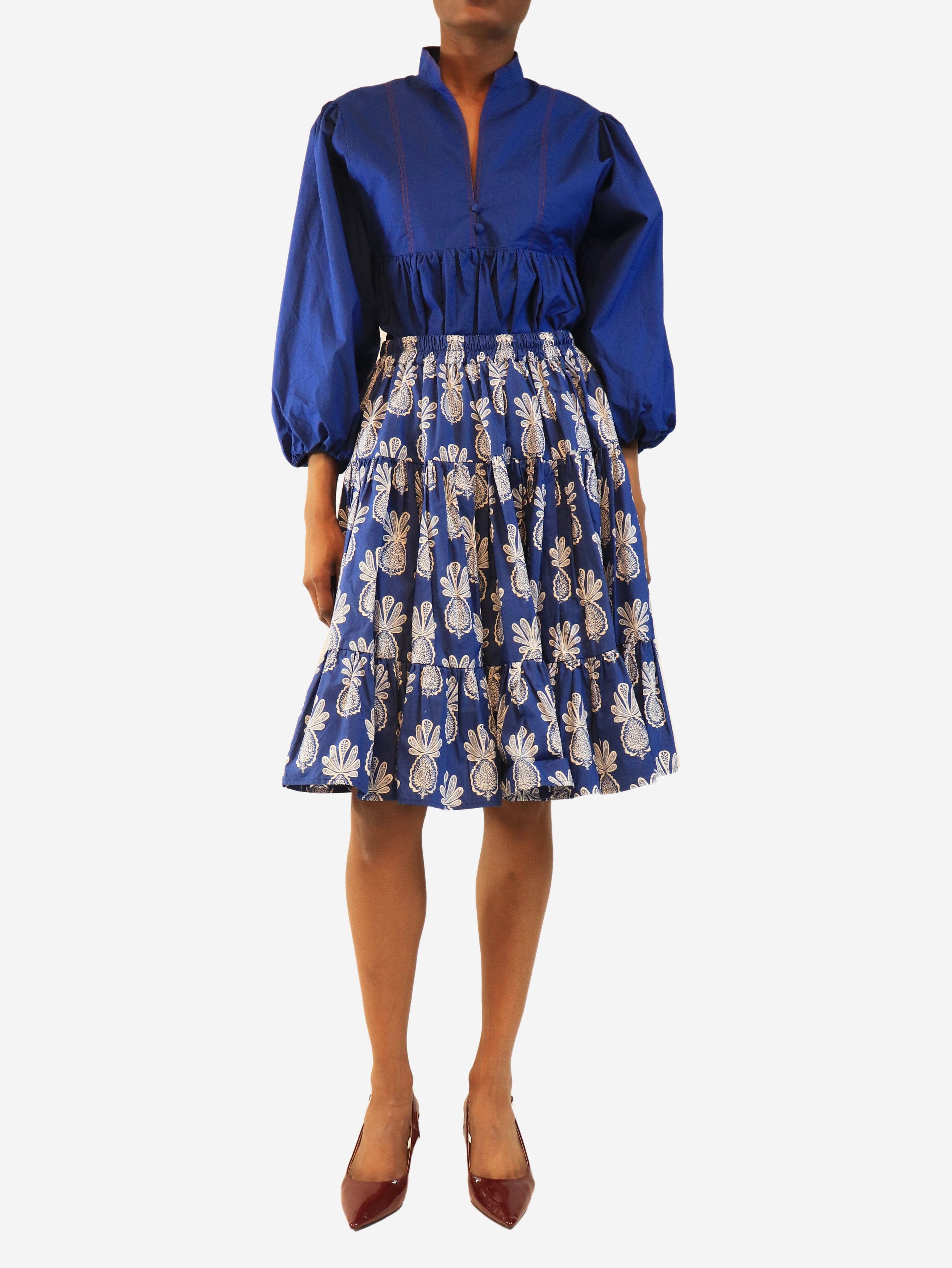 Other Blue cotton poplin top & skirt set - XS Size XS / US 0-2 / IT 36-38 - 2 Thumbnail