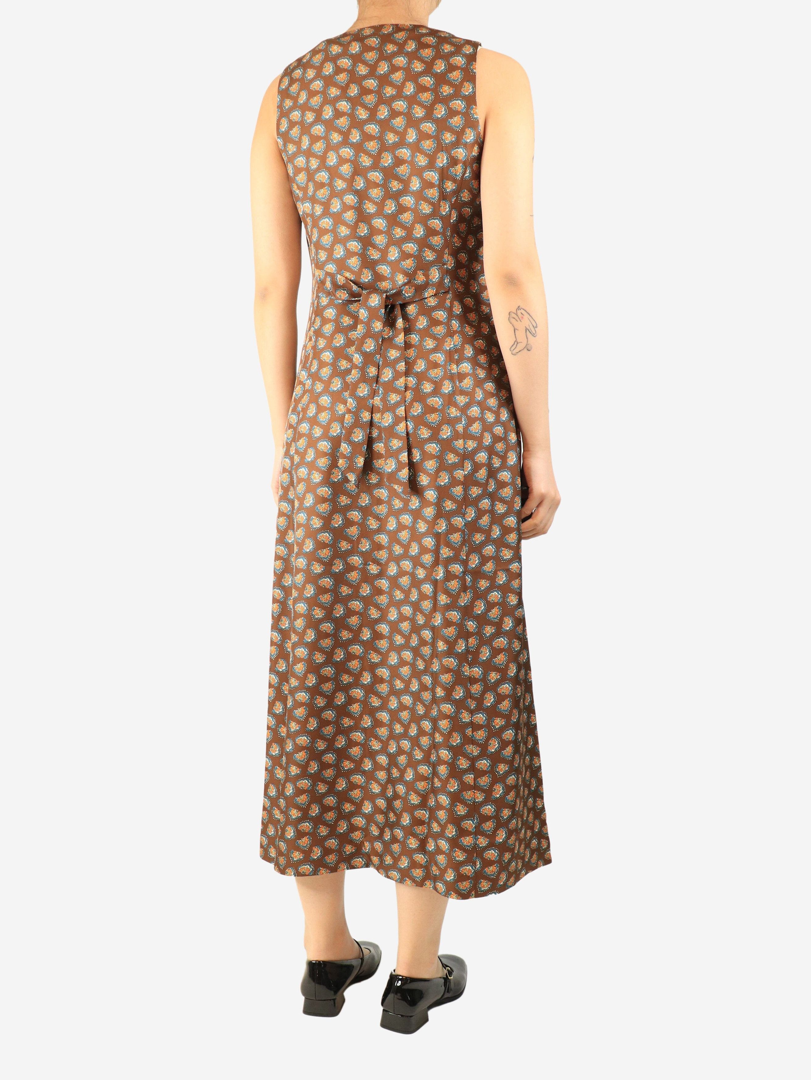 DOEN Brown silk maxi dress - S Size S / US 4 / IT 40 - 2 Thumbnail