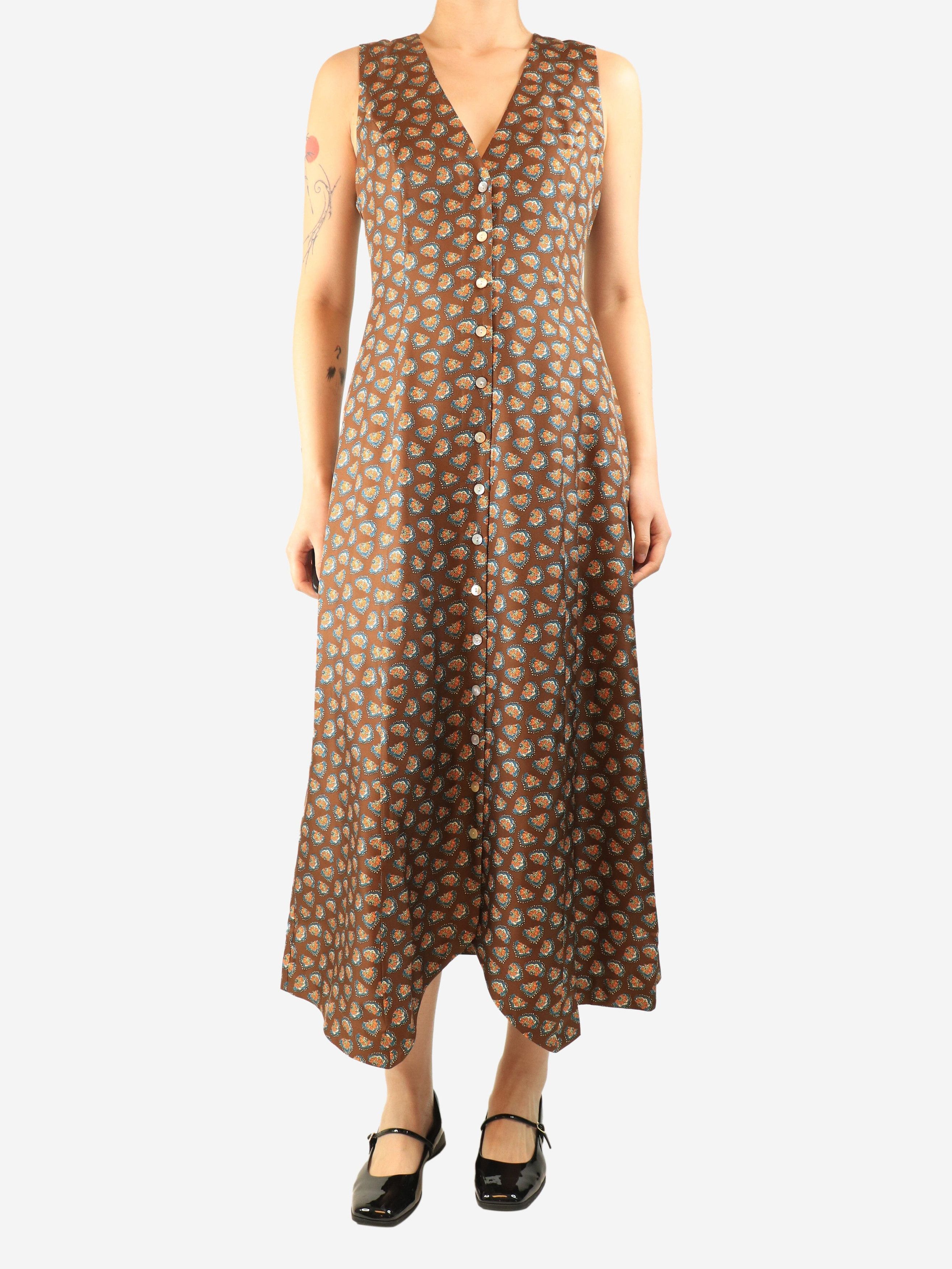 DOEN Brown silk maxi dress - S Size S / US 4 / IT 40 - 3 Thumbnail
