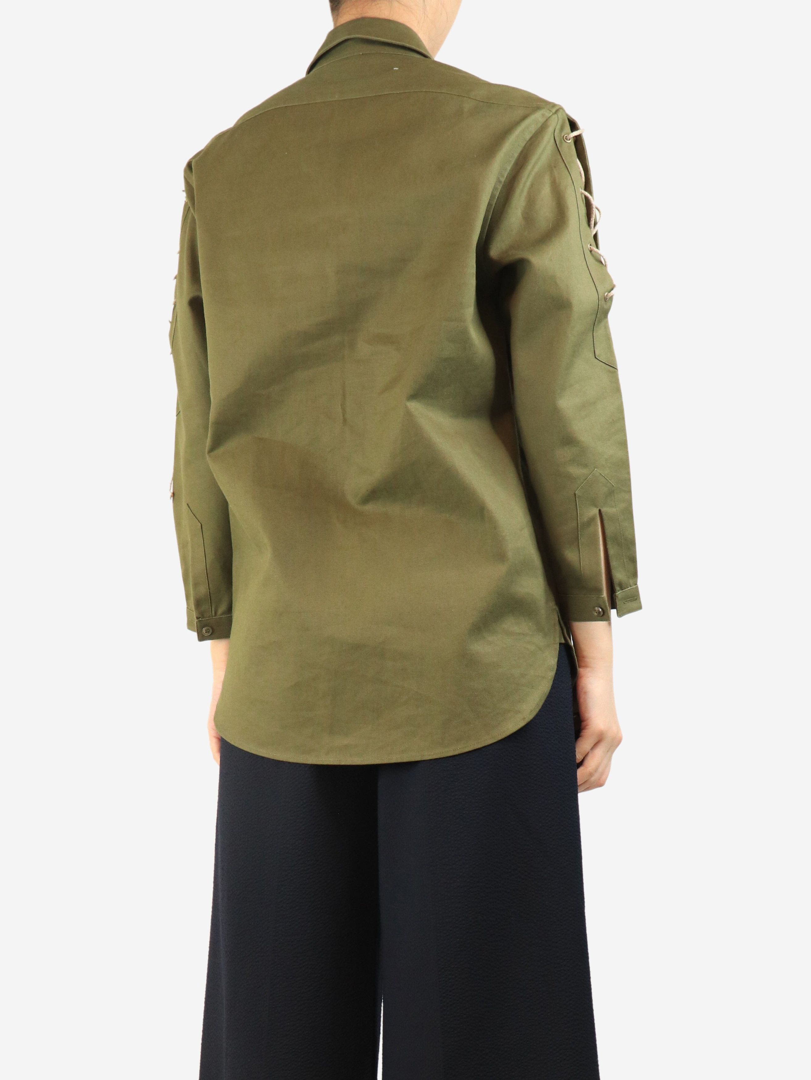 Other Olive lace-up shirt - UK 10 Size M / US 6-8 / IT 42-44 - 2 Thumbnail