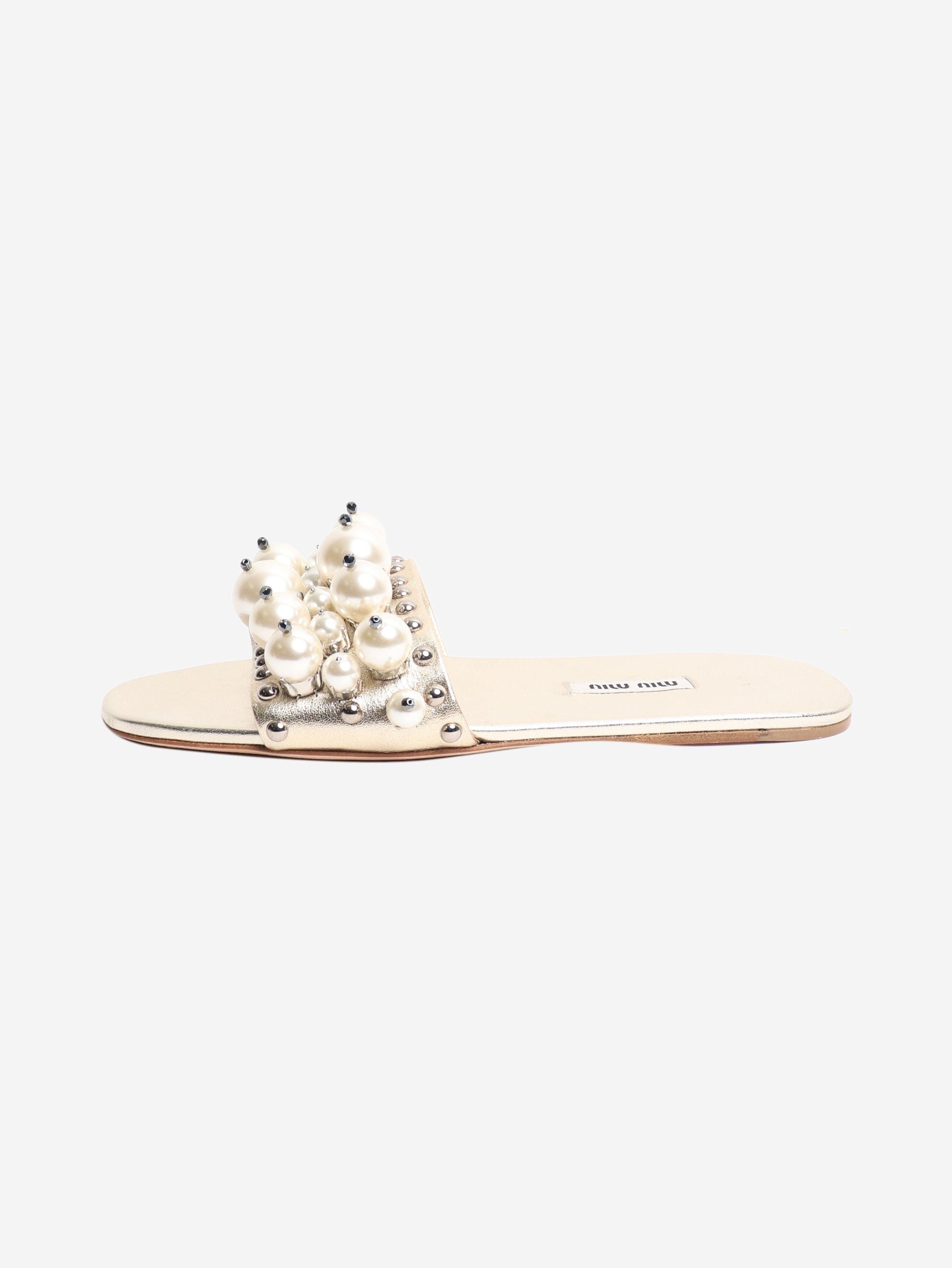Other Gold pearl slides - EU 37.5 (UK 4.5) Size US 6 / IT 36 - 3 Thumbnail