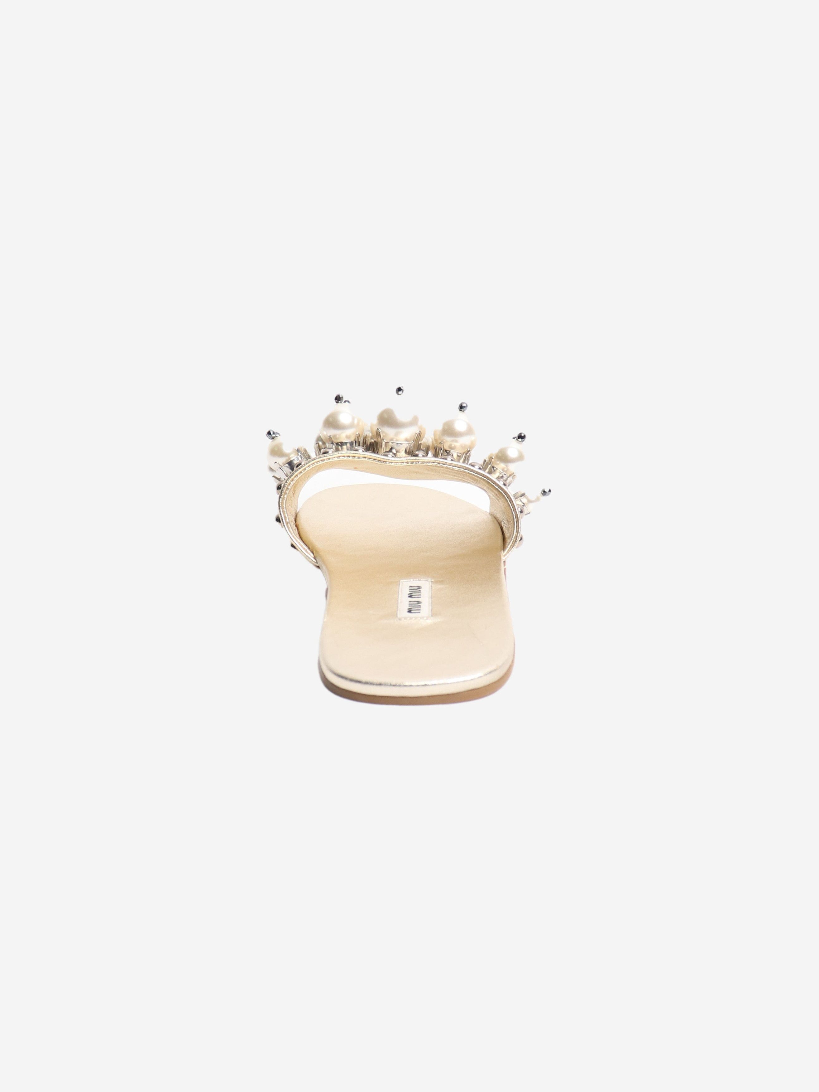 Other Gold pearl slides - EU 37.5 (UK 4.5) Size US 6 / IT 36 - 4 Thumbnail