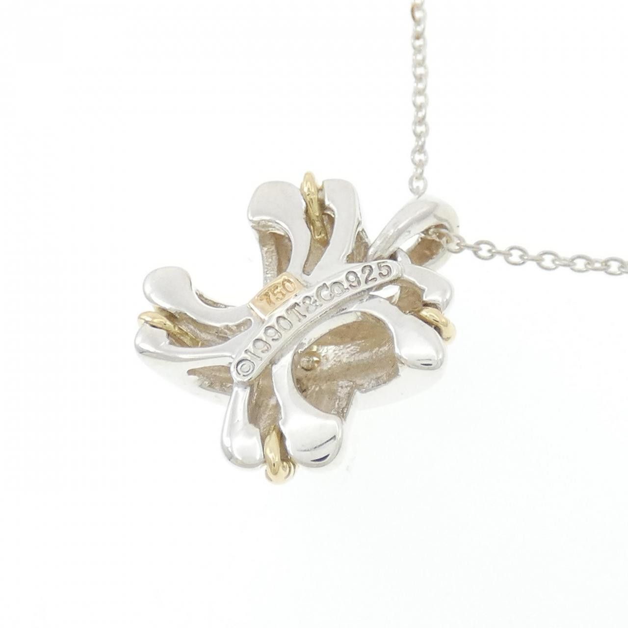 Tiffany & Co. Tiffany & Co. Tiffany Signature 925 Silver 750 Yellow Gold Necklace Precious Metal Necklace DUTY FREE for USA Size ONE SIZE - 4 Thumbnail