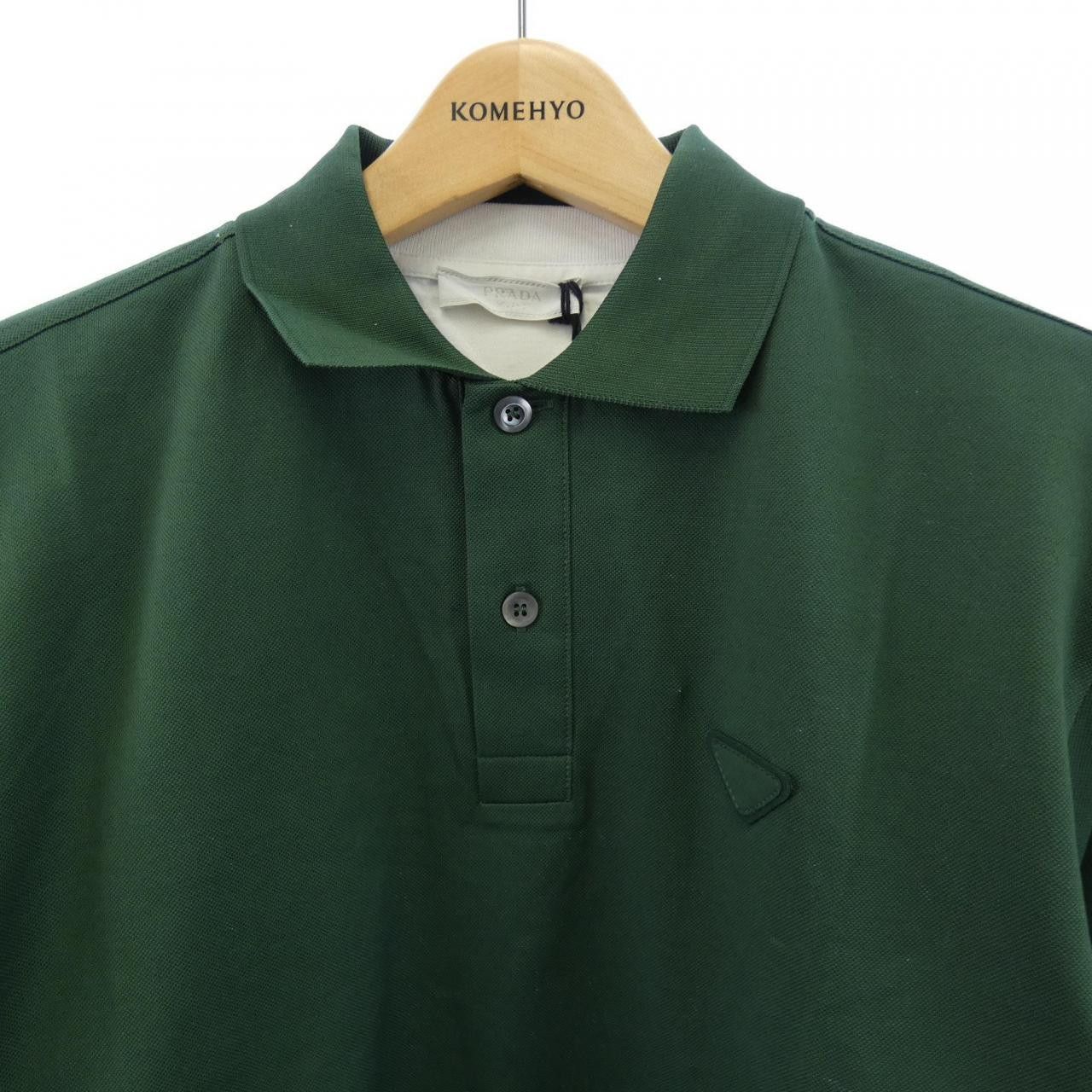 Prada Prada Prada Cotton Polo Shirt Textile Tops UJL72B SOOO 15DA DUTY FREE for USA Size ONE SIZE - 5 Thumbnail