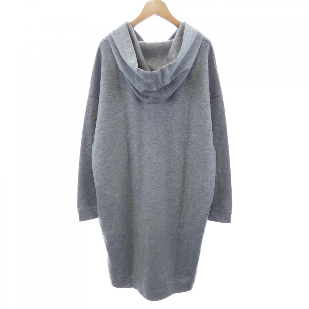 Max Mara MaxMara Max Mara Weekend Hooded Coat Textile Sweatshirts & Hoodies 56260423 DUTY FREE for USA Size ONE SIZE - 2 Thumbnail