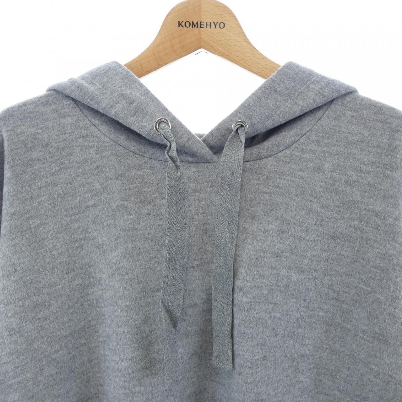 Max Mara MaxMara Max Mara Weekend Hooded Coat Textile Sweatshirts & Hoodies 56260423 DUTY FREE for USA Size ONE SIZE - 5 Thumbnail