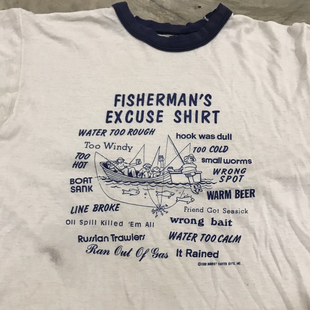 Vintage Vintage 1980 fisherman’s excuse tee | Grailed