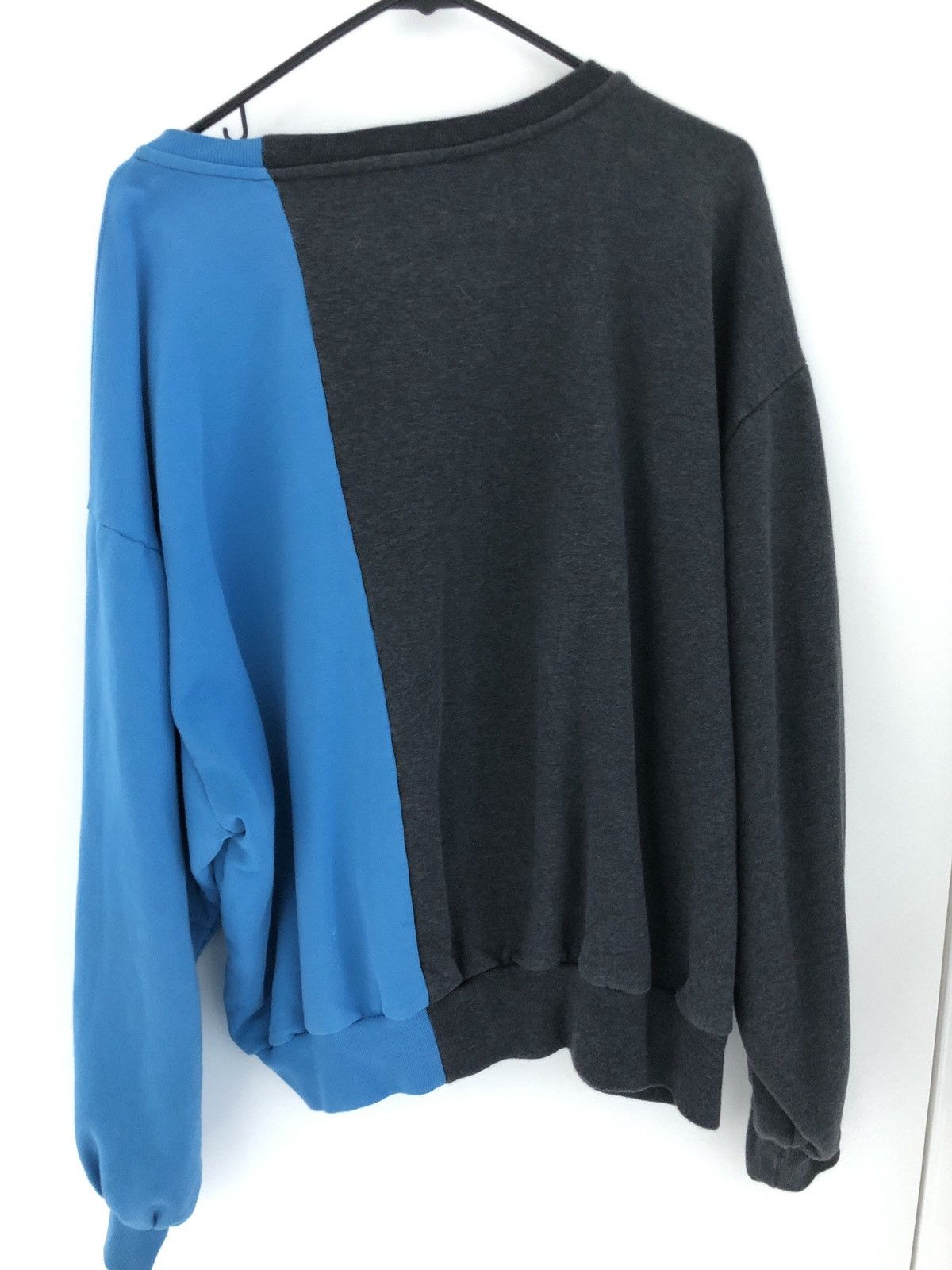 Gosha Rubchinskiy Gosha Split/Combo Crewneck (Blue and Grey