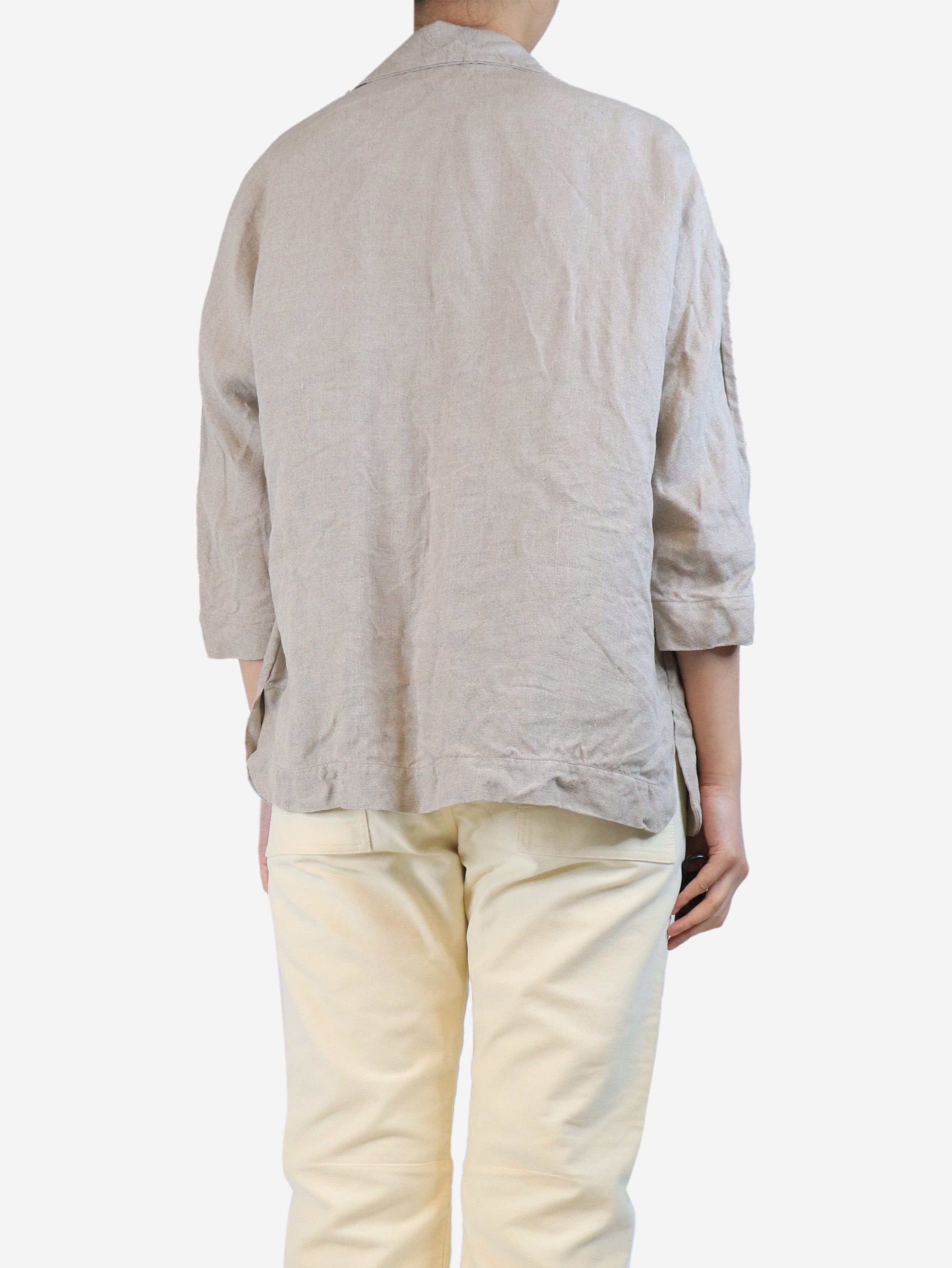 Other Neutral linen jacket - UK 10 Size S / US 4 / IT 40 - 2 Thumbnail