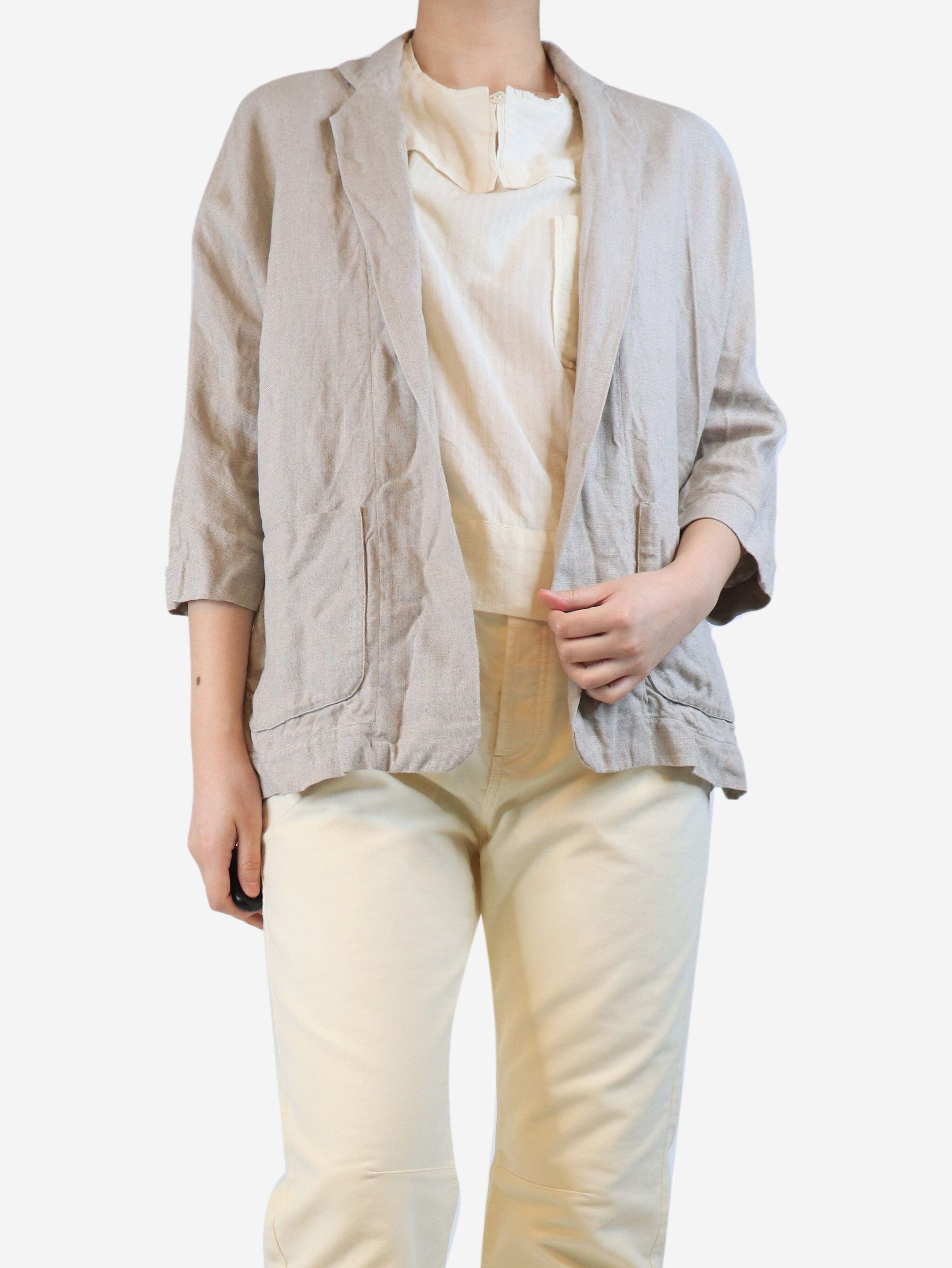 Other Neutral linen jacket - UK 10 Size S / US 4 / IT 40 - 3 Thumbnail