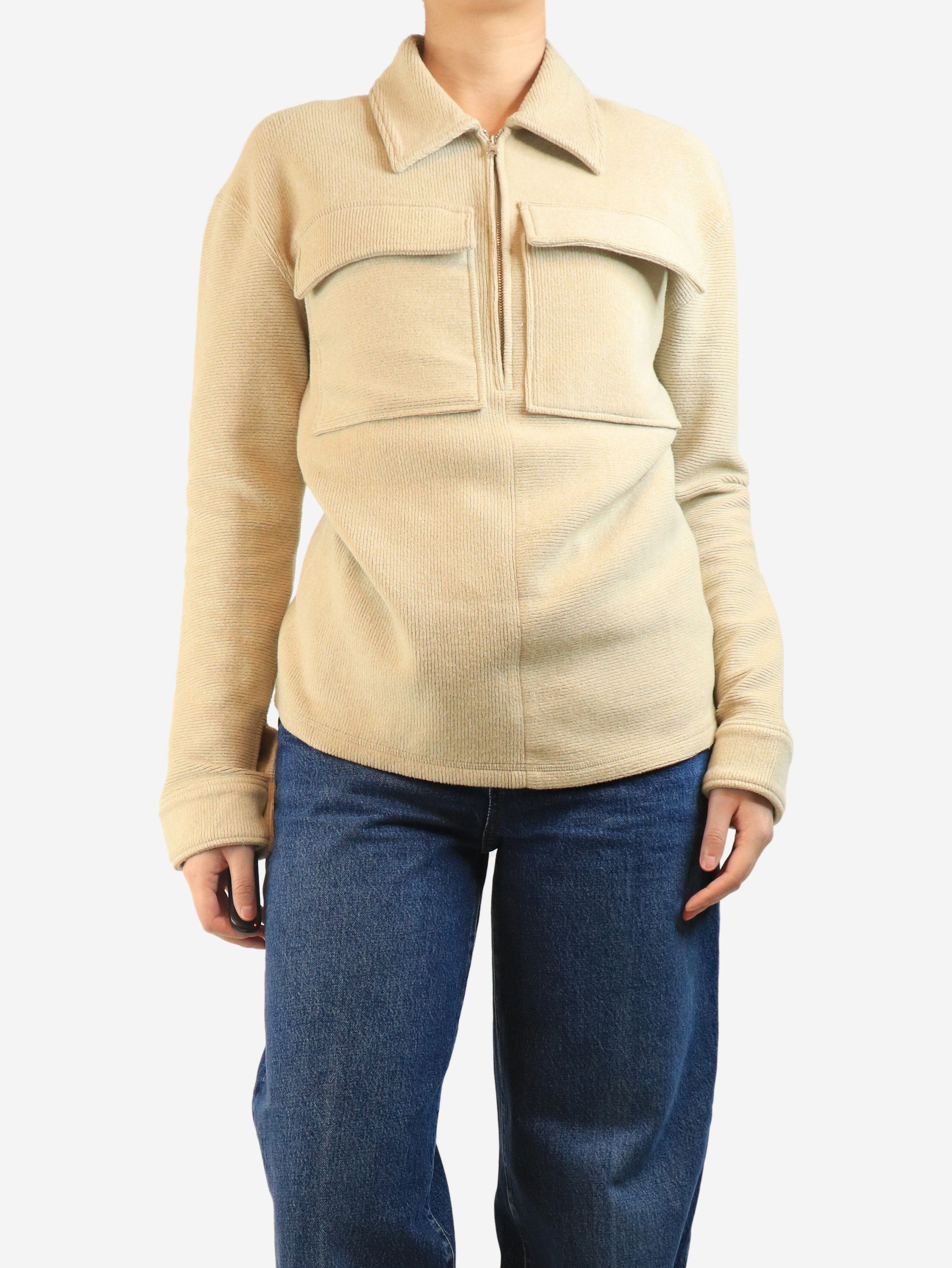 Other Neutral half-zip pocket jumper - S Size S / US 4 / IT 40 - 2 Thumbnail