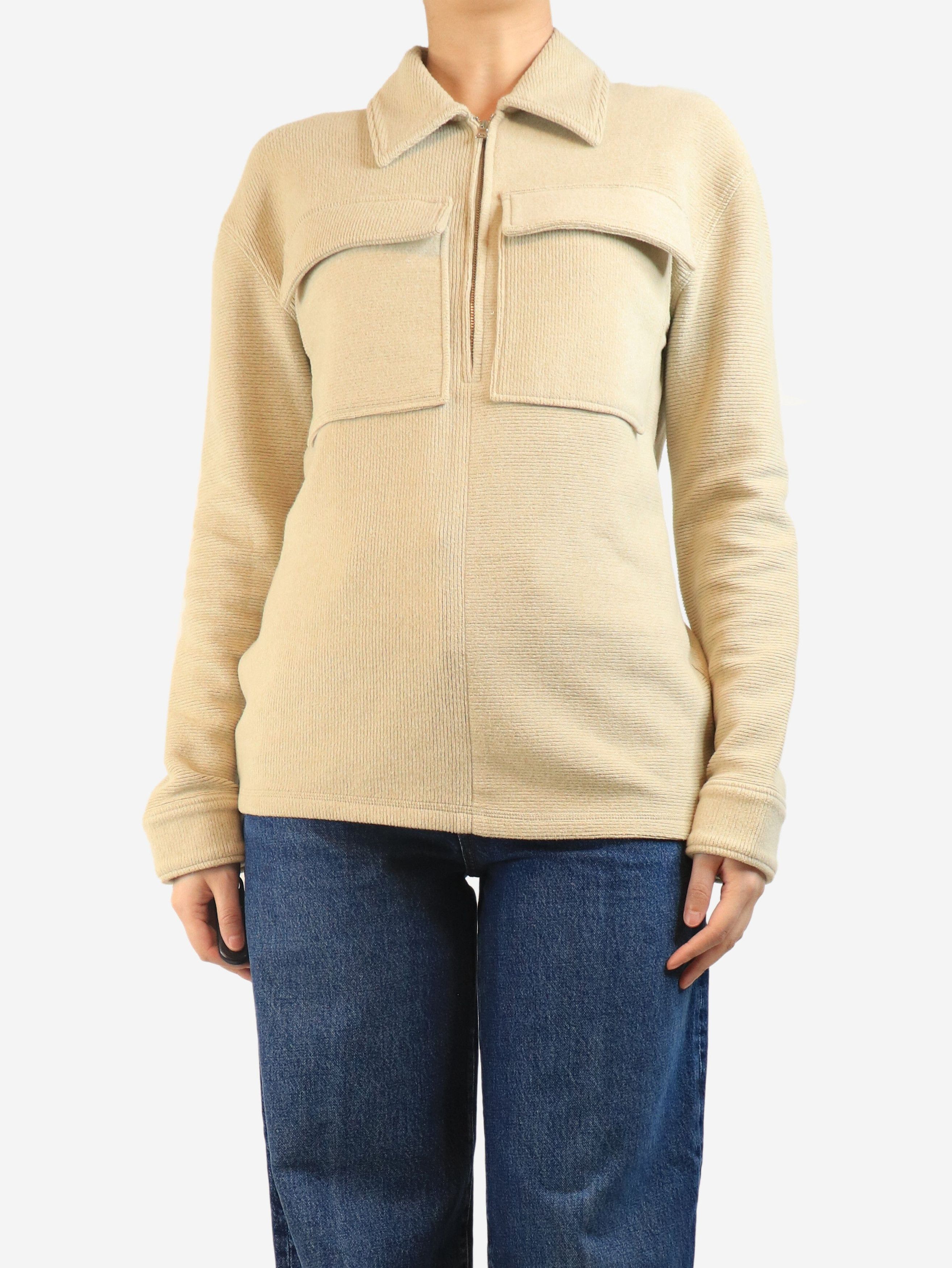 Other Neutral half-zip pocket jumper - S Size S / US 4 / IT 40 - 4 Thumbnail