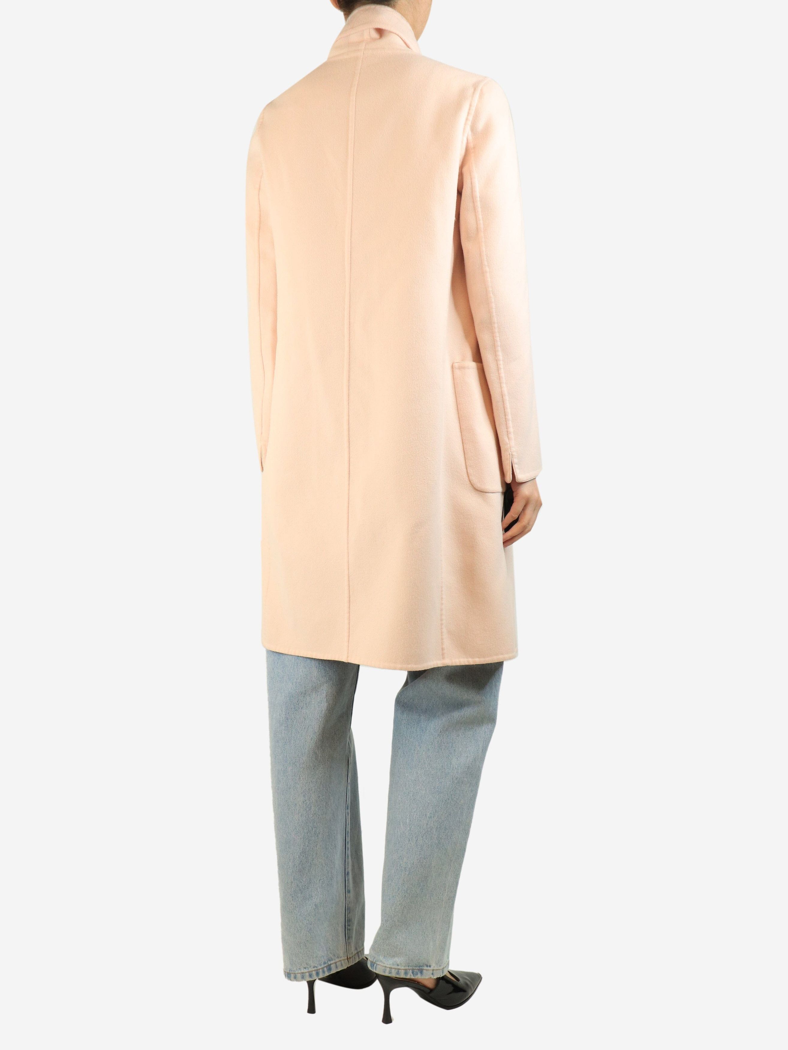 Max Mara Blush pink angora blend coat - UK 10 Size M / US 6-8 / IT 42-44 - 2 Thumbnail