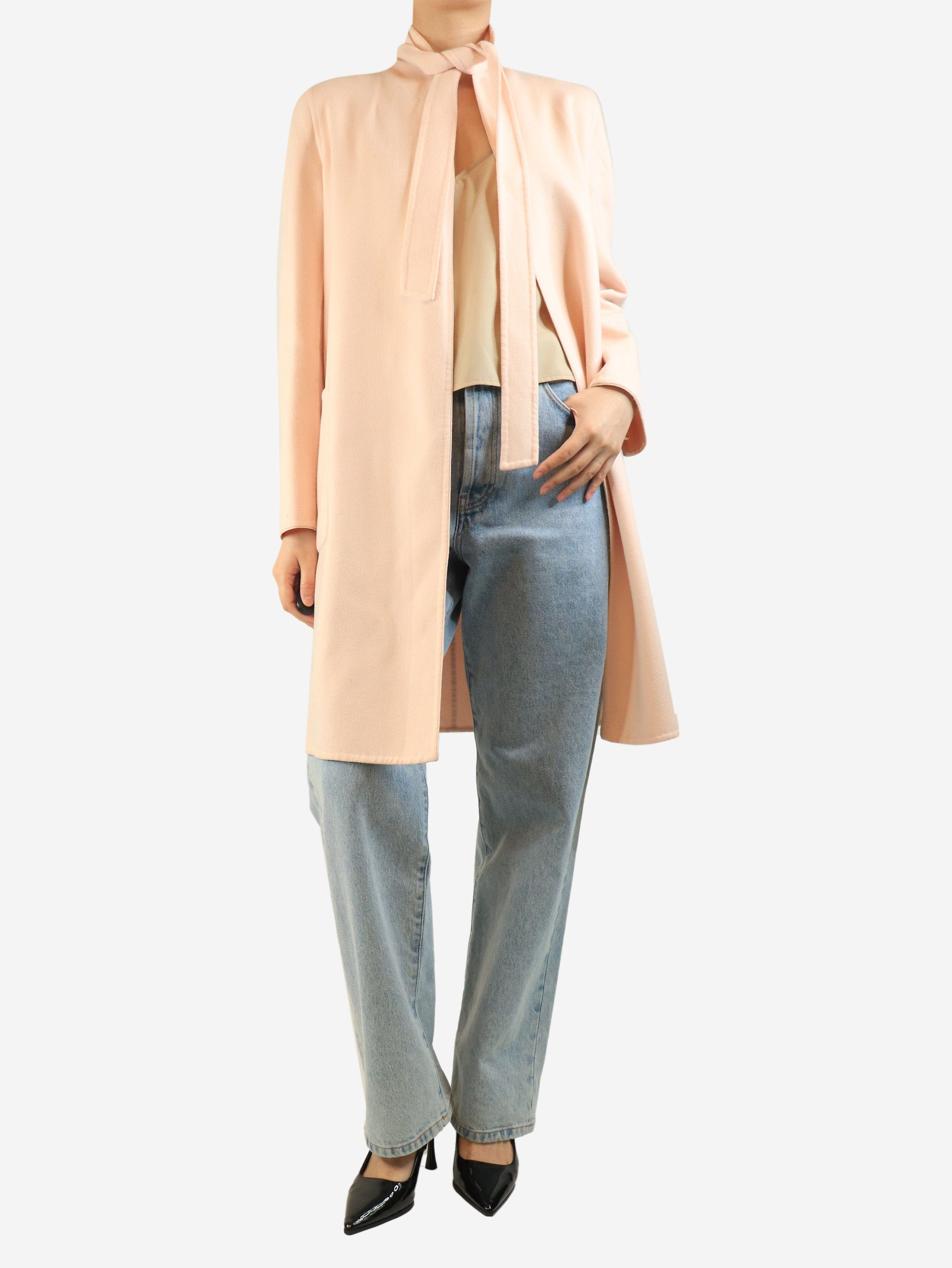 Max Mara Blush pink angora blend coat - UK 10 Size M / US 6-8 / IT 42-44 - 3 Thumbnail