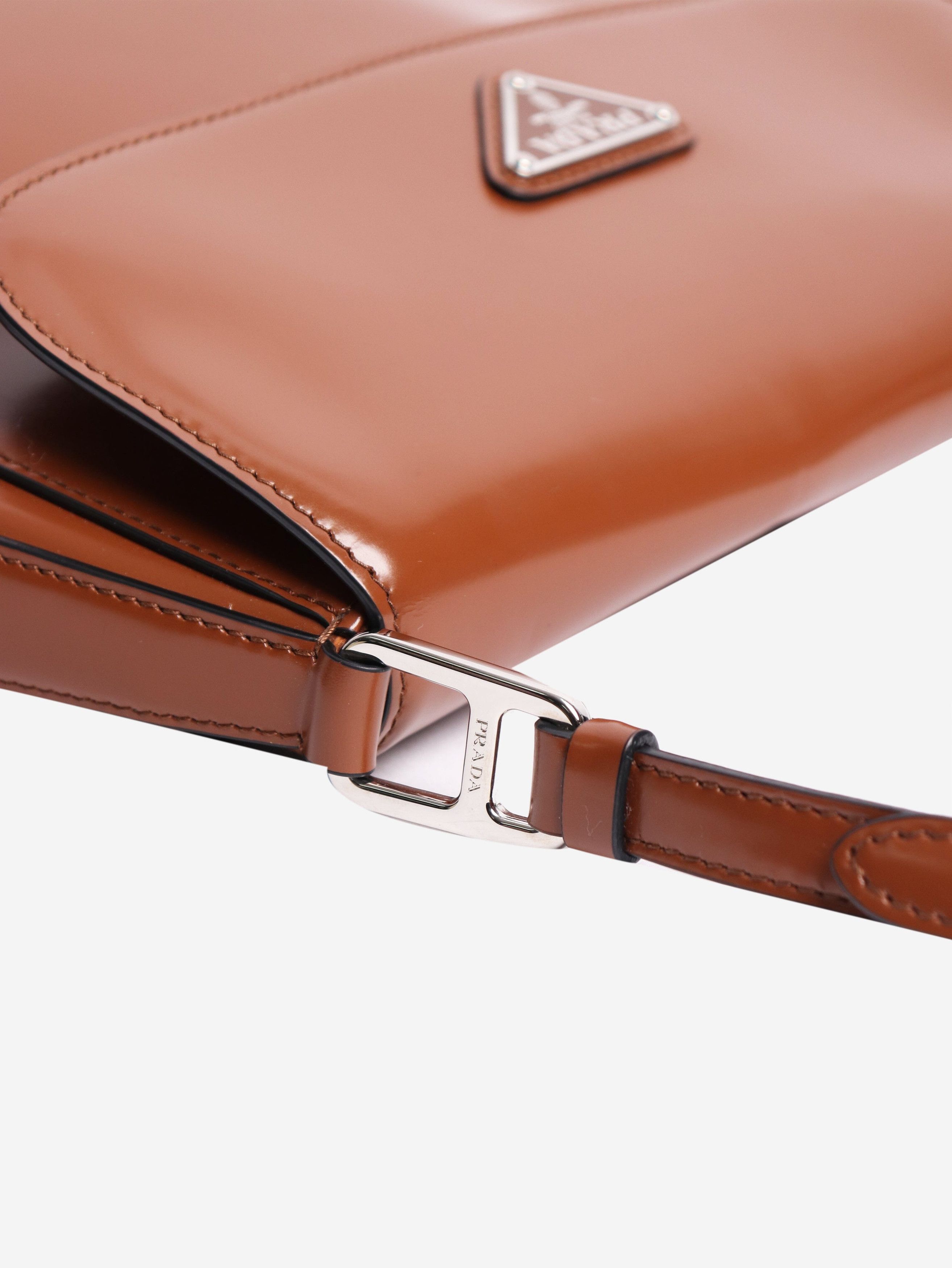 Prada Brown leather cleo flap bag Size ONE SIZE - 5 Thumbnail