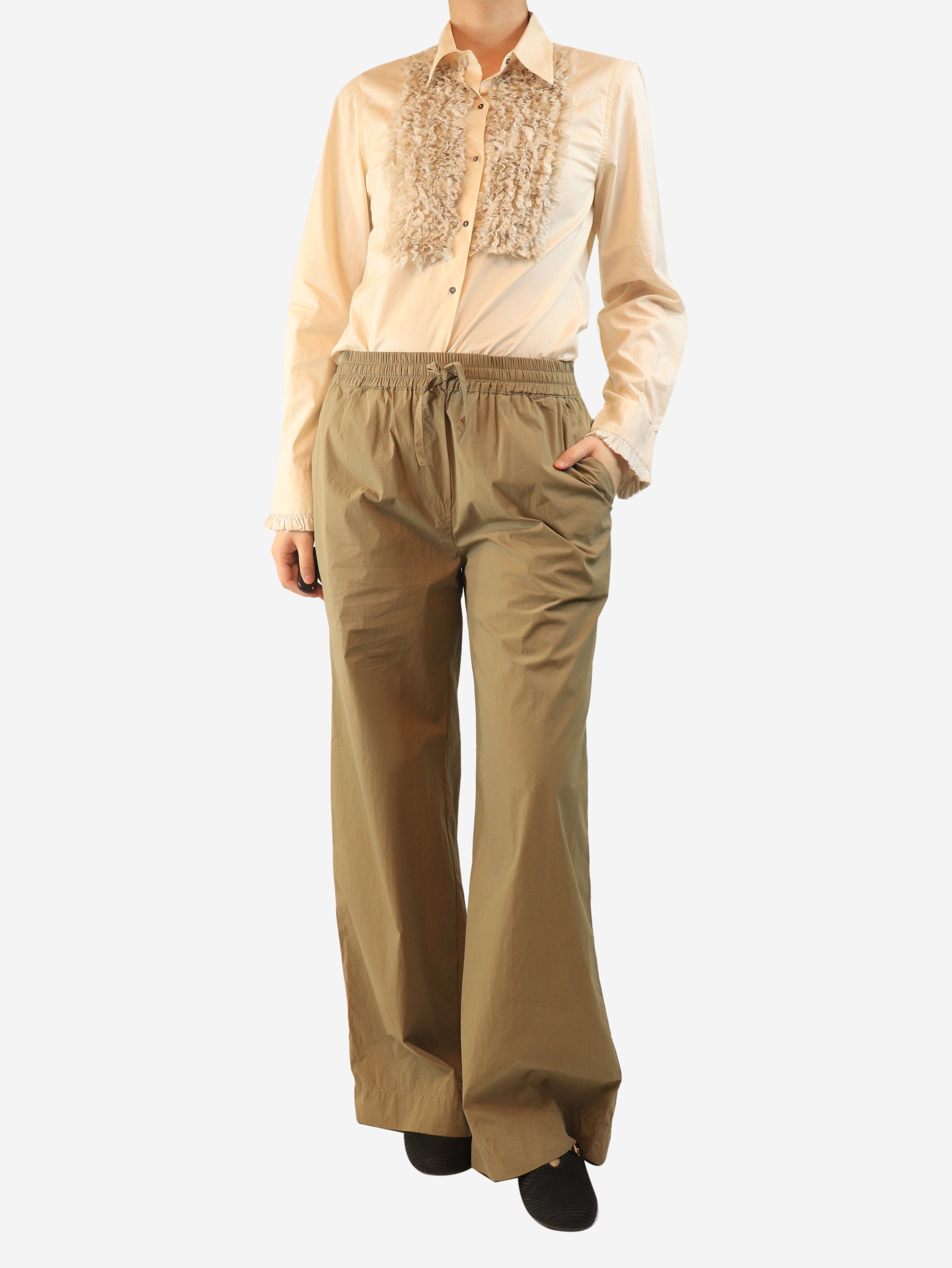 Other Neutral elasticated taffeta trousers - M Size 30" / US 8 / IT 44 - 3 Thumbnail