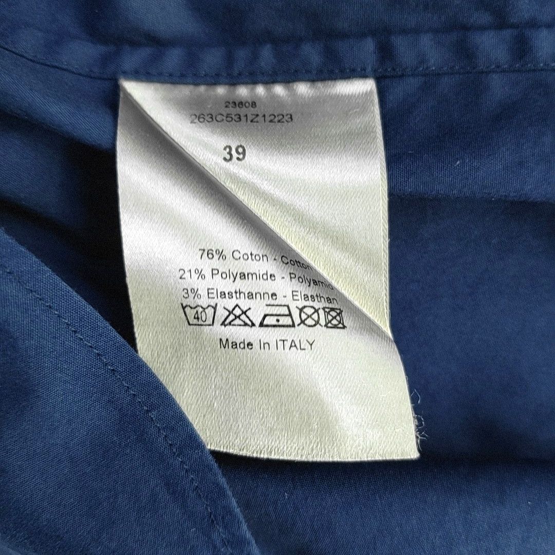 Dior Dior Homme Navy Cotton Blend T-Shirt Size M Size US M / EU 48-50 / 2 - 5 Thumbnail