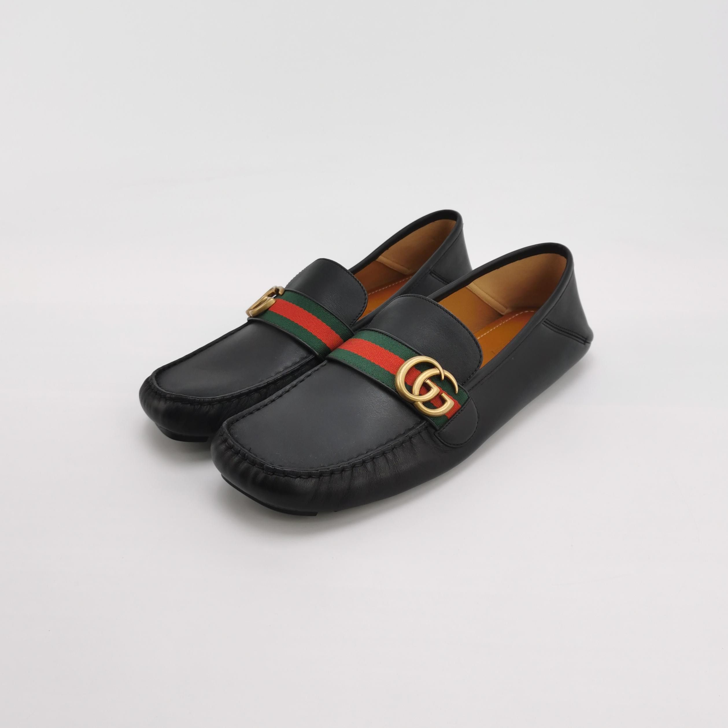 Gucci Gucci Web Stripe GG Leather Loafers EU 44 Size US 11 / EU 44 - 3 Thumbnail