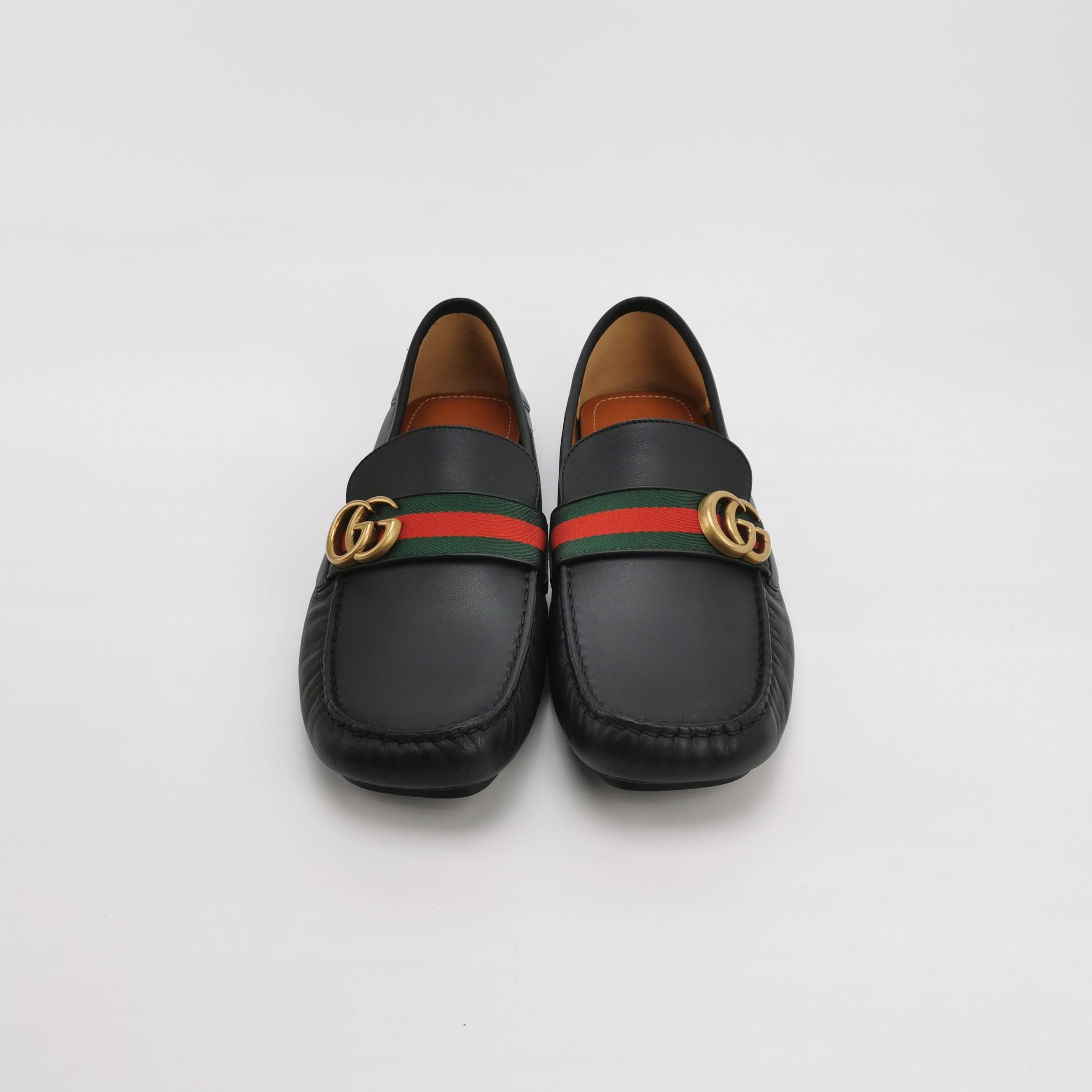 Gucci Gucci Web Stripe GG Leather Loafers EU 44 Size US 11 / EU 44 - 4 Thumbnail