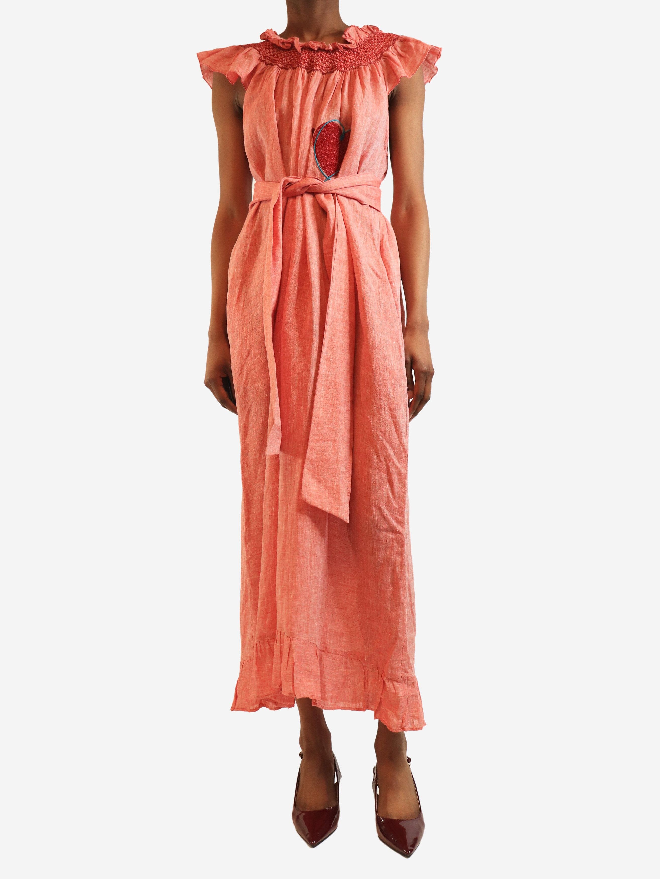 Other Pink linen heart maxi dress - S Size XS / US 0-2 / IT 36-38 - 2 Thumbnail