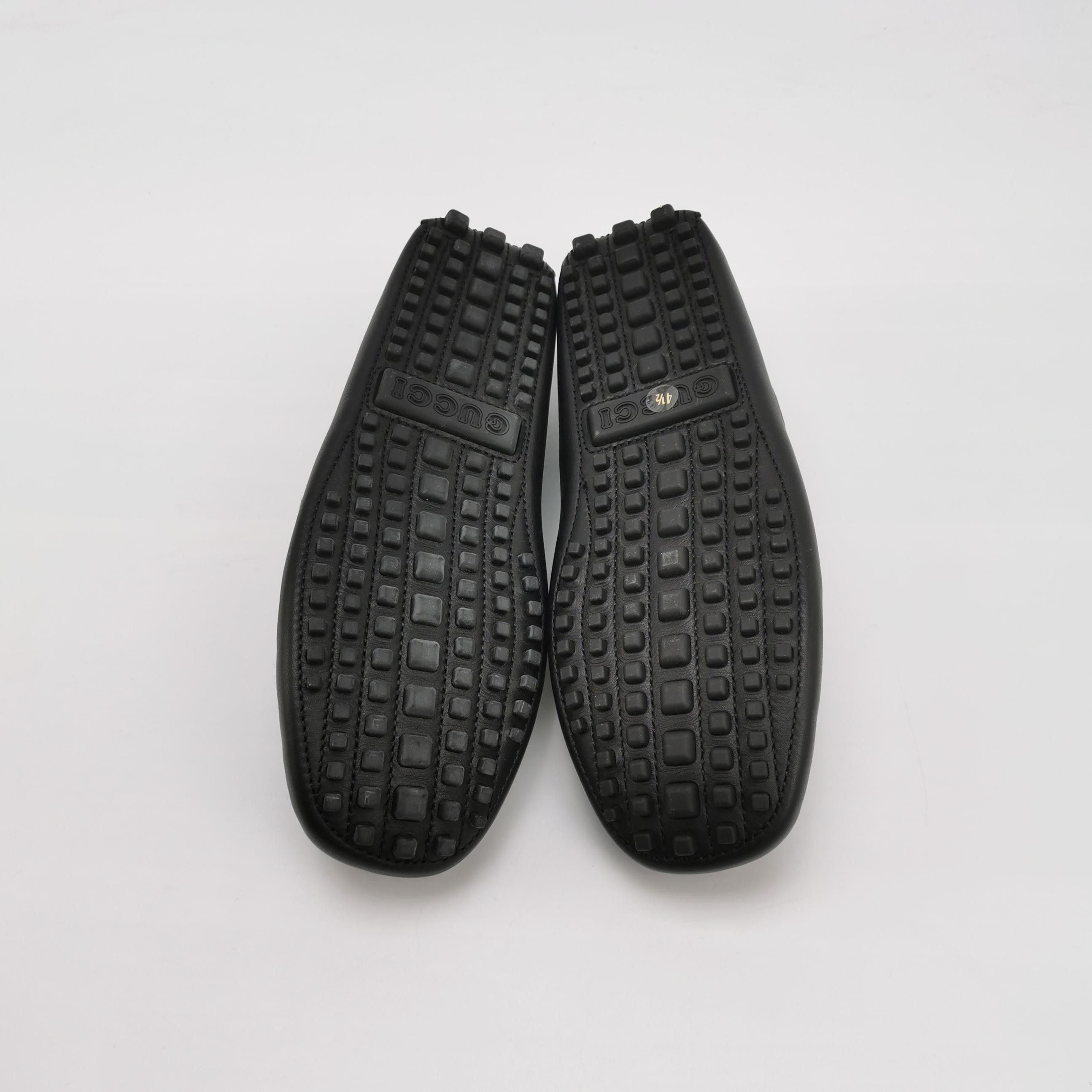 Gucci Gucci Horsebit Web Stripe Leather Loafers 38.5 Size US 5.5 / EU 38 - 6 Thumbnail