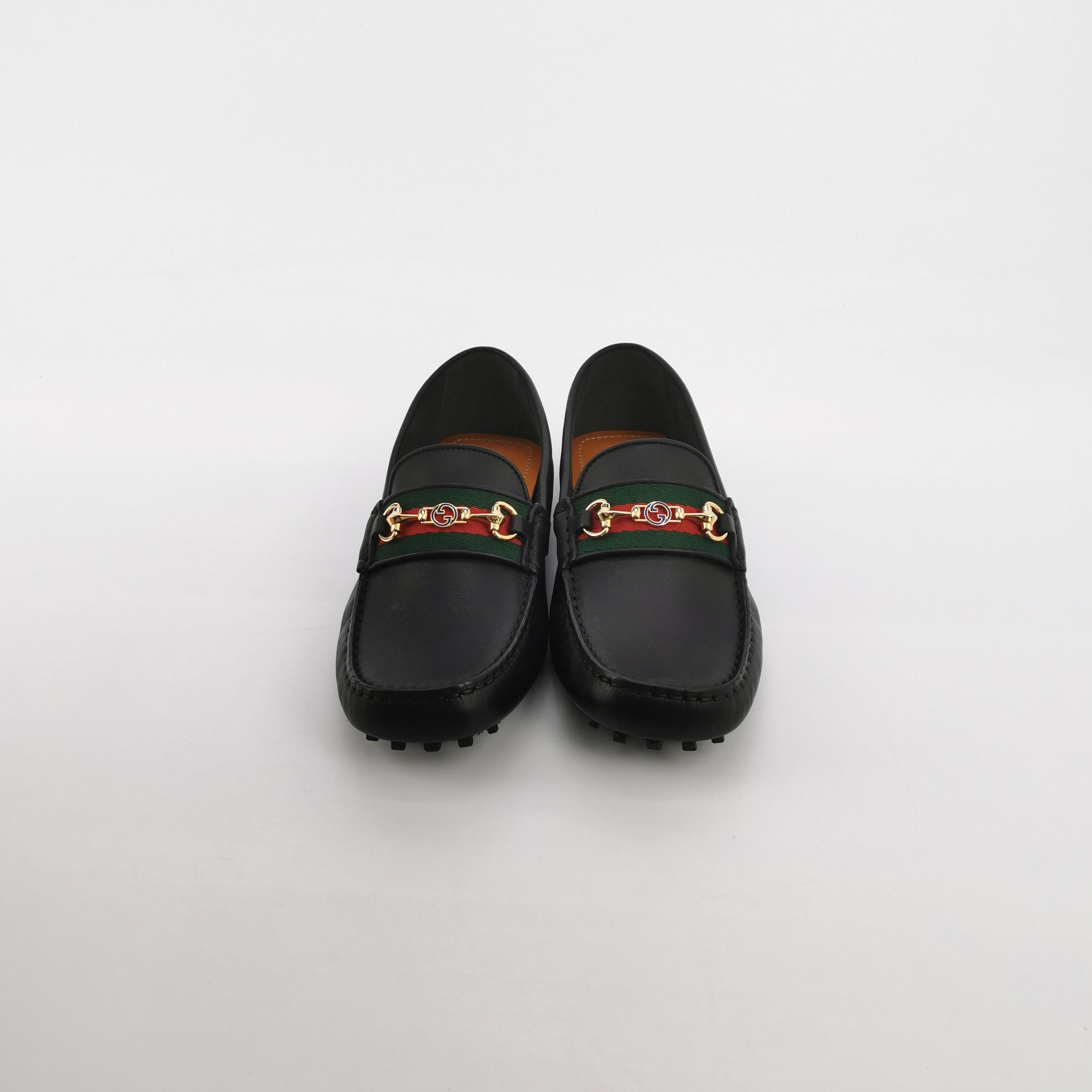 Gucci Gucci Horsebit Web Stripe Leather Loafers 38.5 Size US 5.5 / EU 38 - 4 Thumbnail