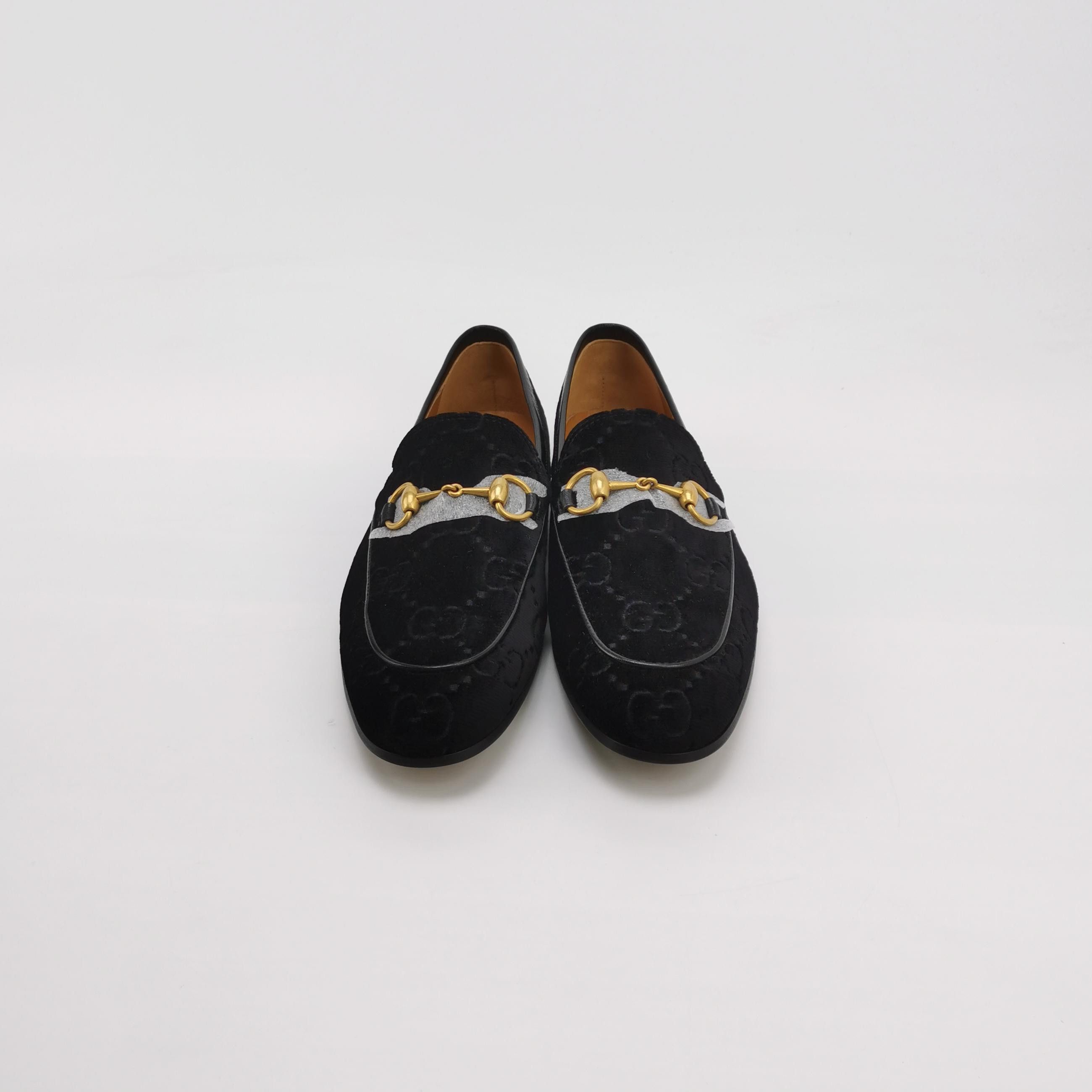 Gucci Gucci GG Velvet Jordaan Horsebit Loafers 7.5 Size US 7 / EU 40 - 4 Thumbnail