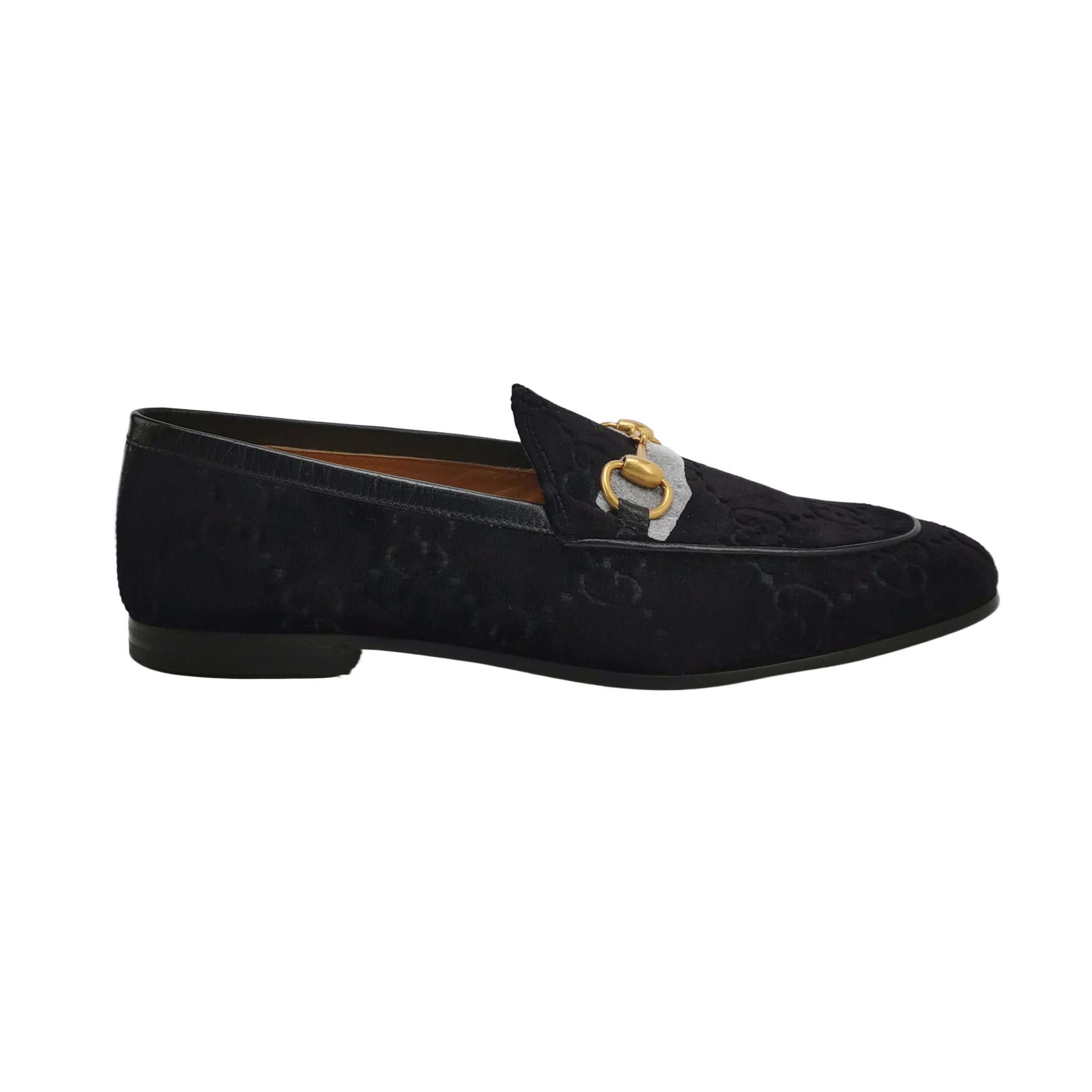 Gucci Gucci GG Velvet Jordaan Horsebit Loafers 7.5 Size US 7 / EU 40 - 2 Thumbnail