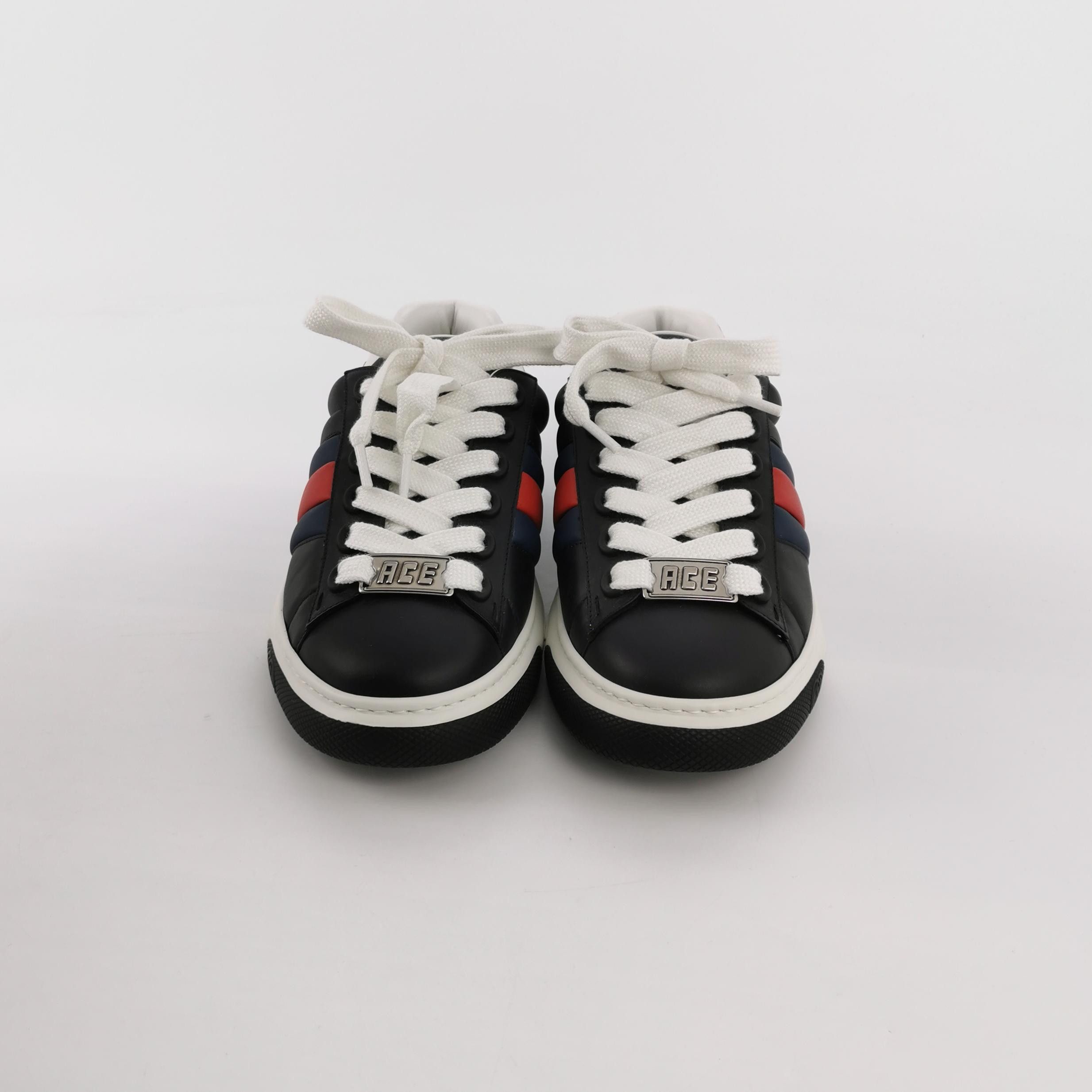 Gucci Gucci Ace Leather Web Stripe Sneakers 43 Size US 10 / EU 43 - 4 Thumbnail
