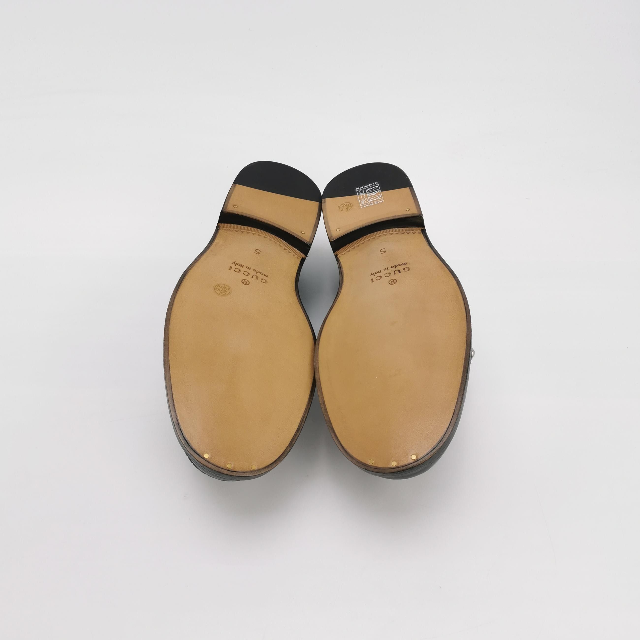 Gucci Gucci GG Monogram Leather Monk Strap Shoes 39 Size US 6 / EU 39 - 6 Thumbnail