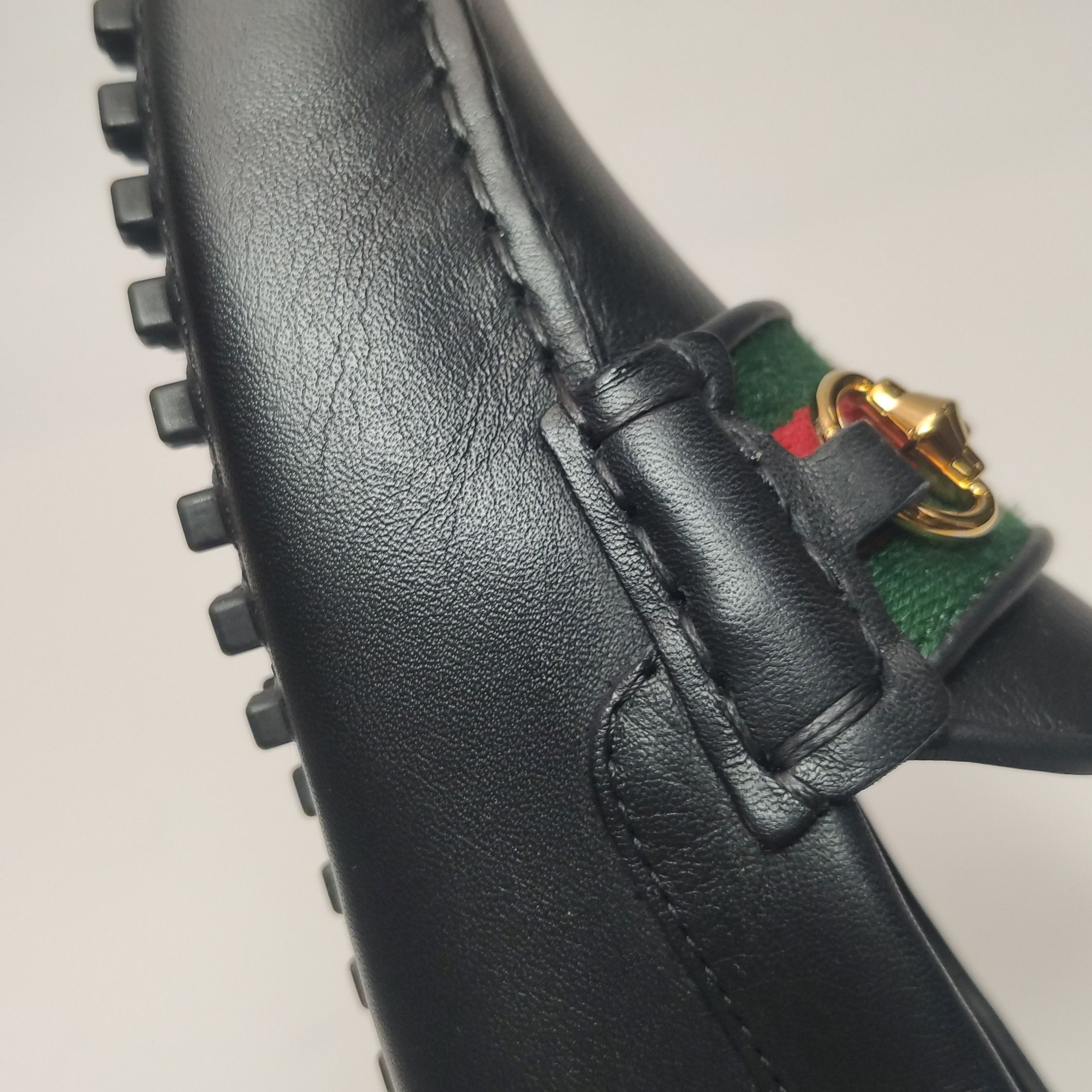 Gucci Gucci Web Horsebit Leather Drivers 38.5 Size US 5.5 / EU 38 - 10 Thumbnail