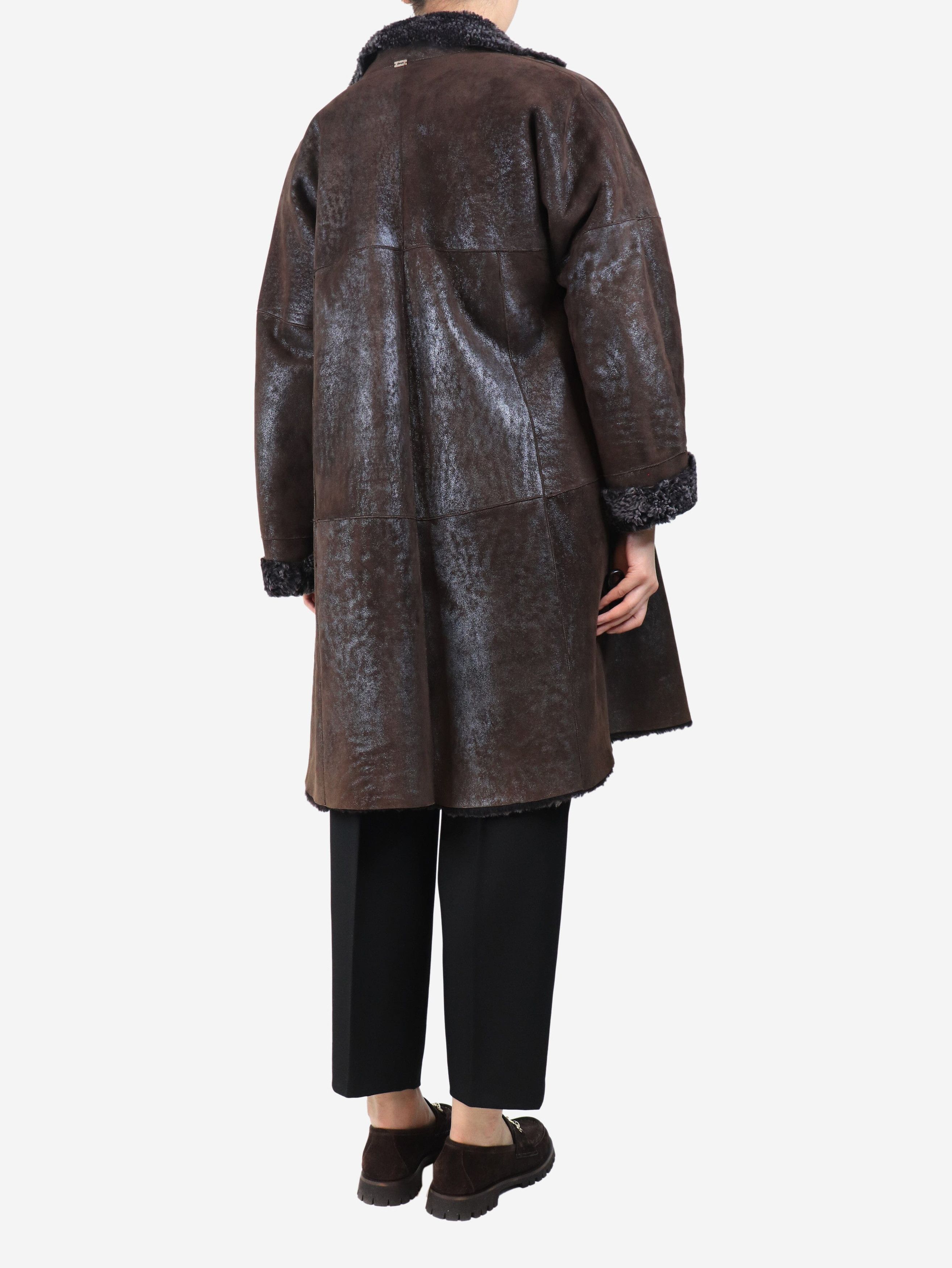 Other Brown shearling coat - UK 10 Size M / US 6-8 / IT 42-44 - 2 Thumbnail